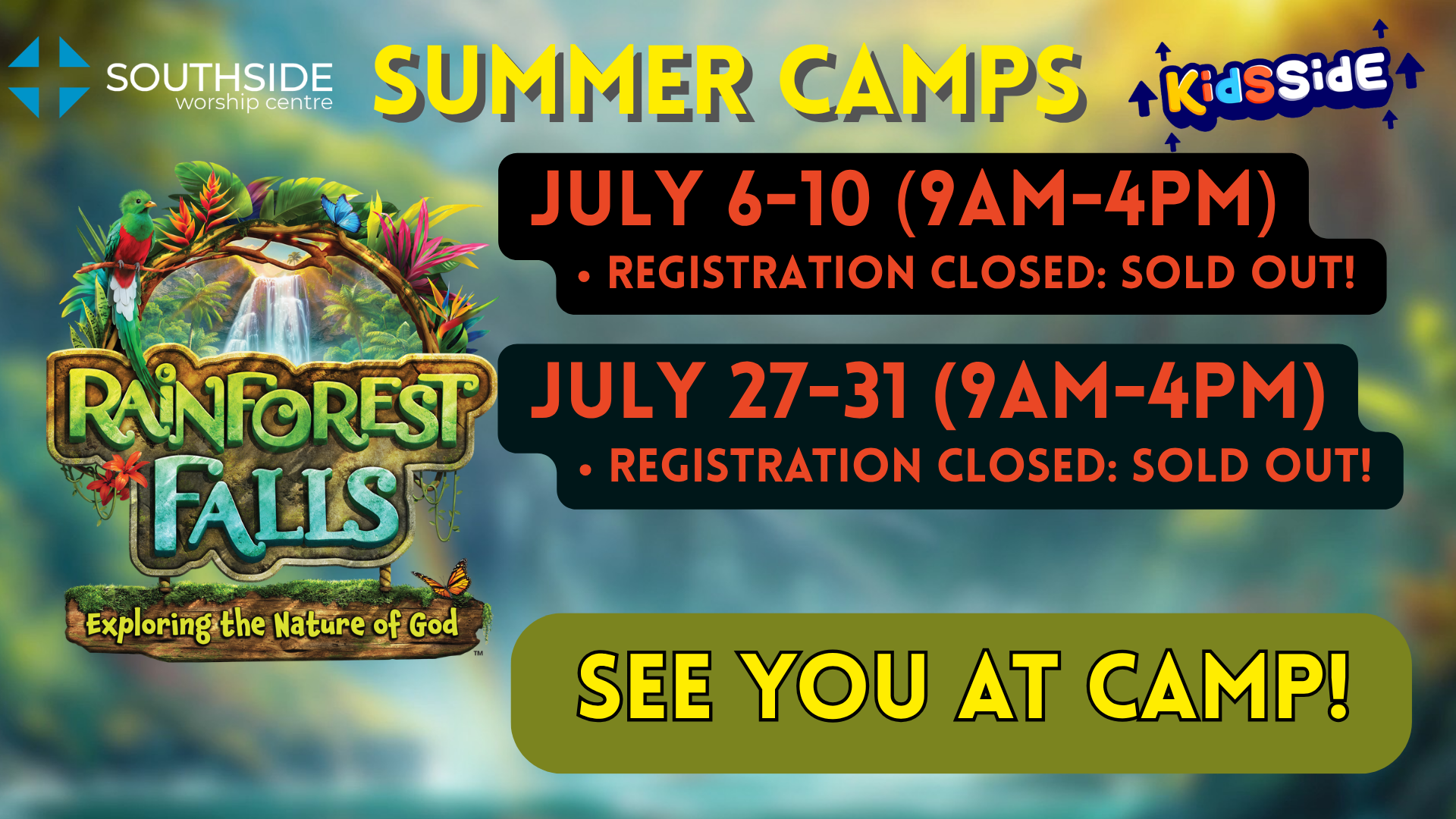RAINFOREST FALLS Summer Camp