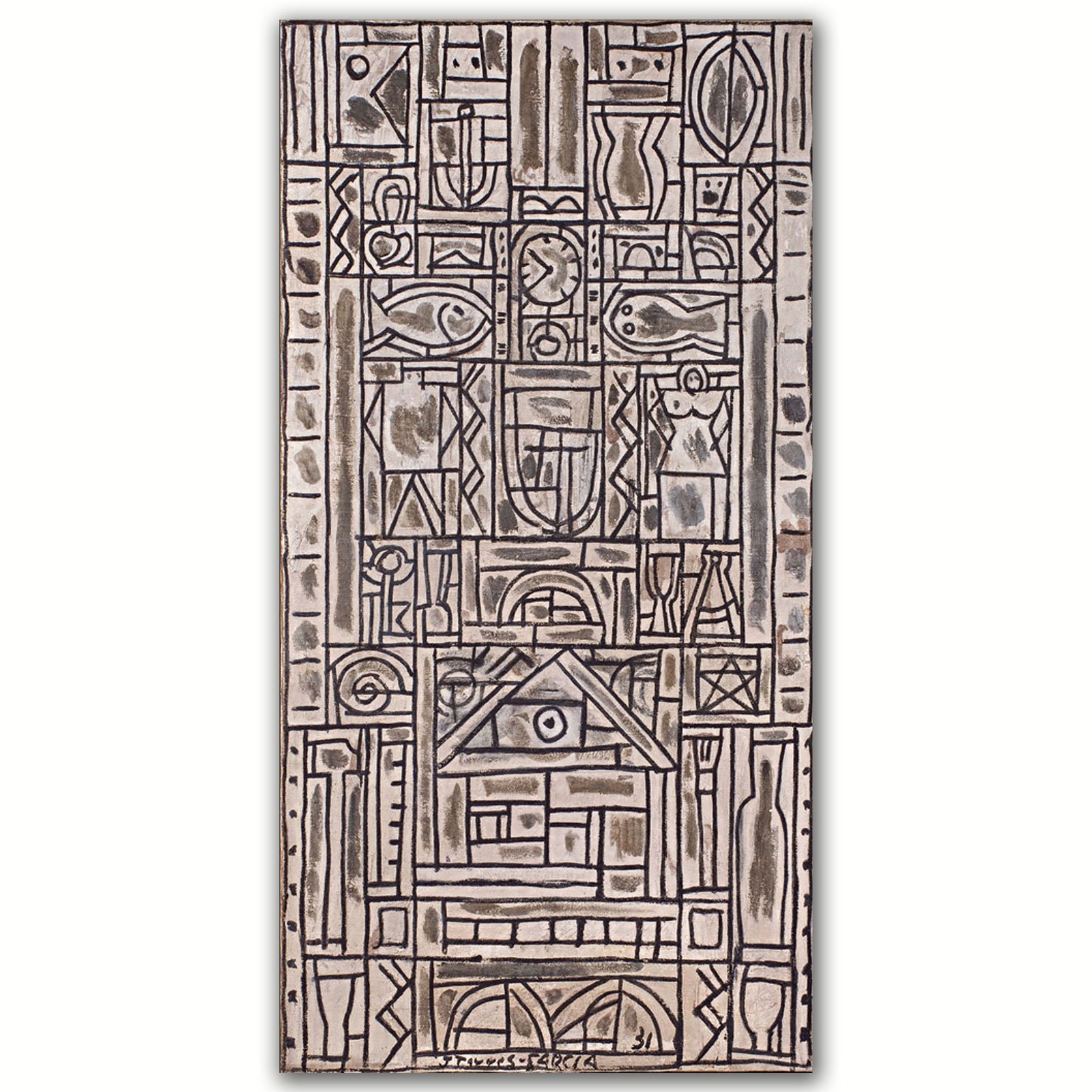 Universal Symmetrical Composition in Black and White, 1931, Fundación Malba, Buenos Aires.