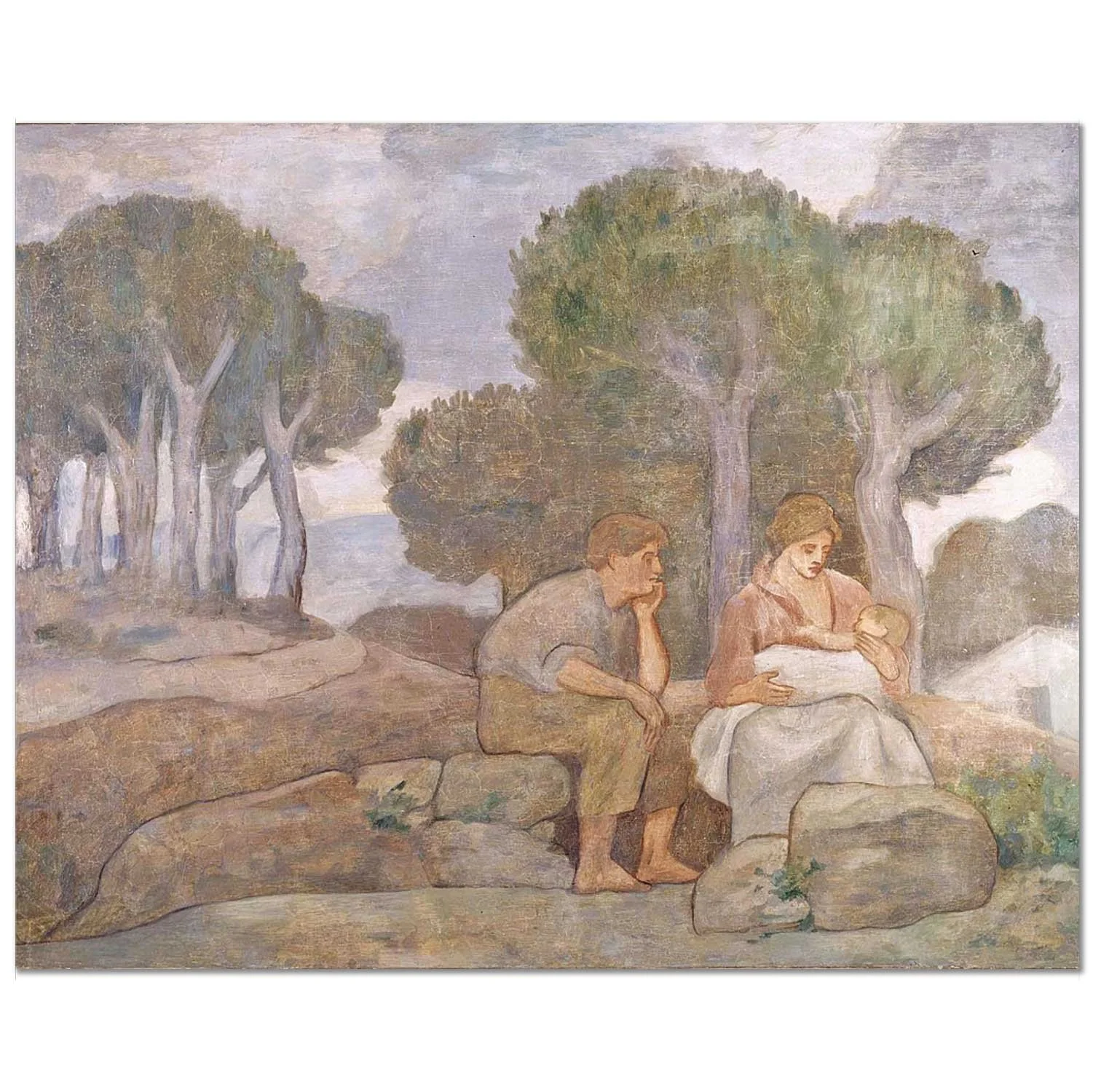 Motherhood (Mural of the Baron of Rialp's House) 1906 Museo Nacional Centro de Arte Reina Sofía, Madrid.
