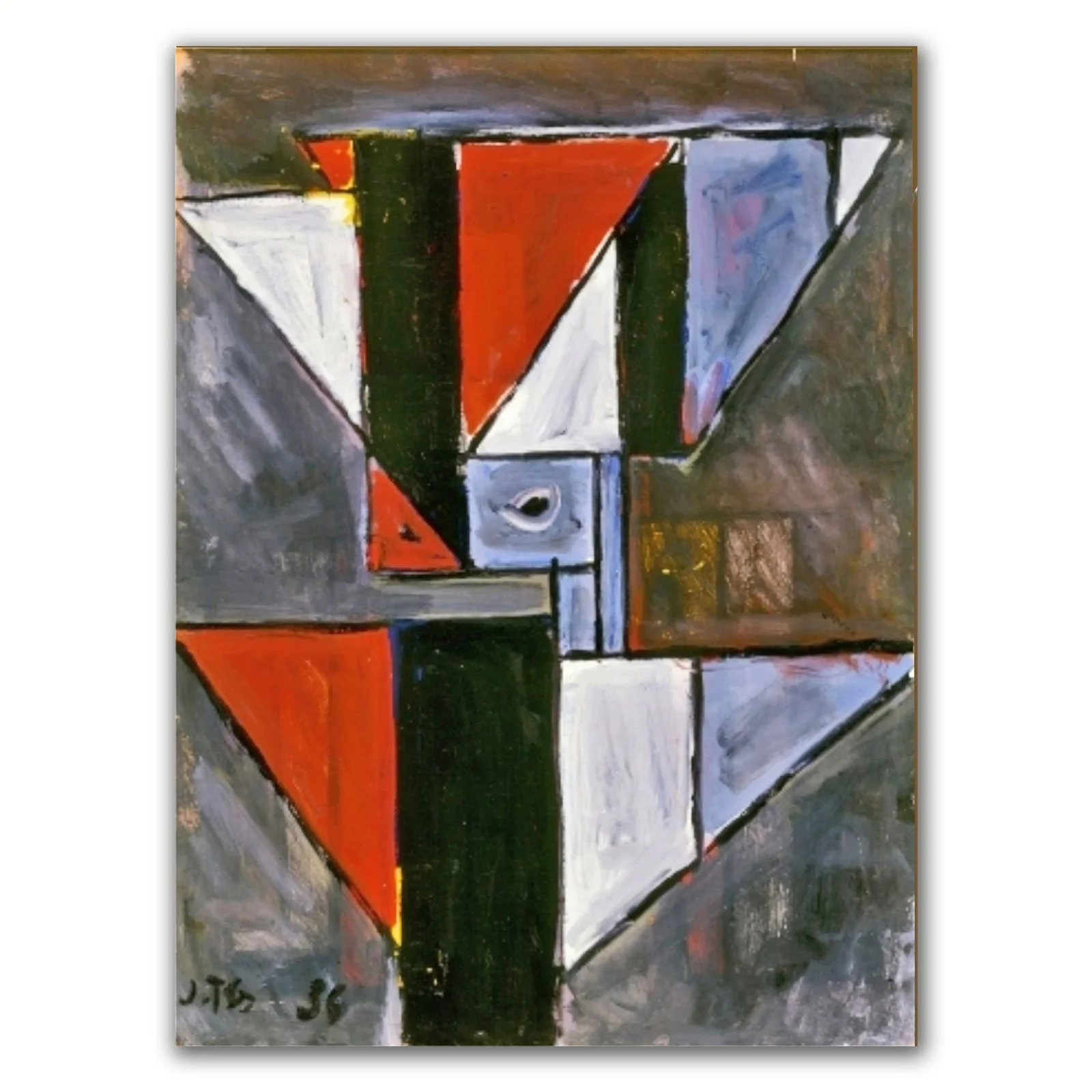 Abstract Form with Triangles 1936 Stedelijk Museum Amsterdam.