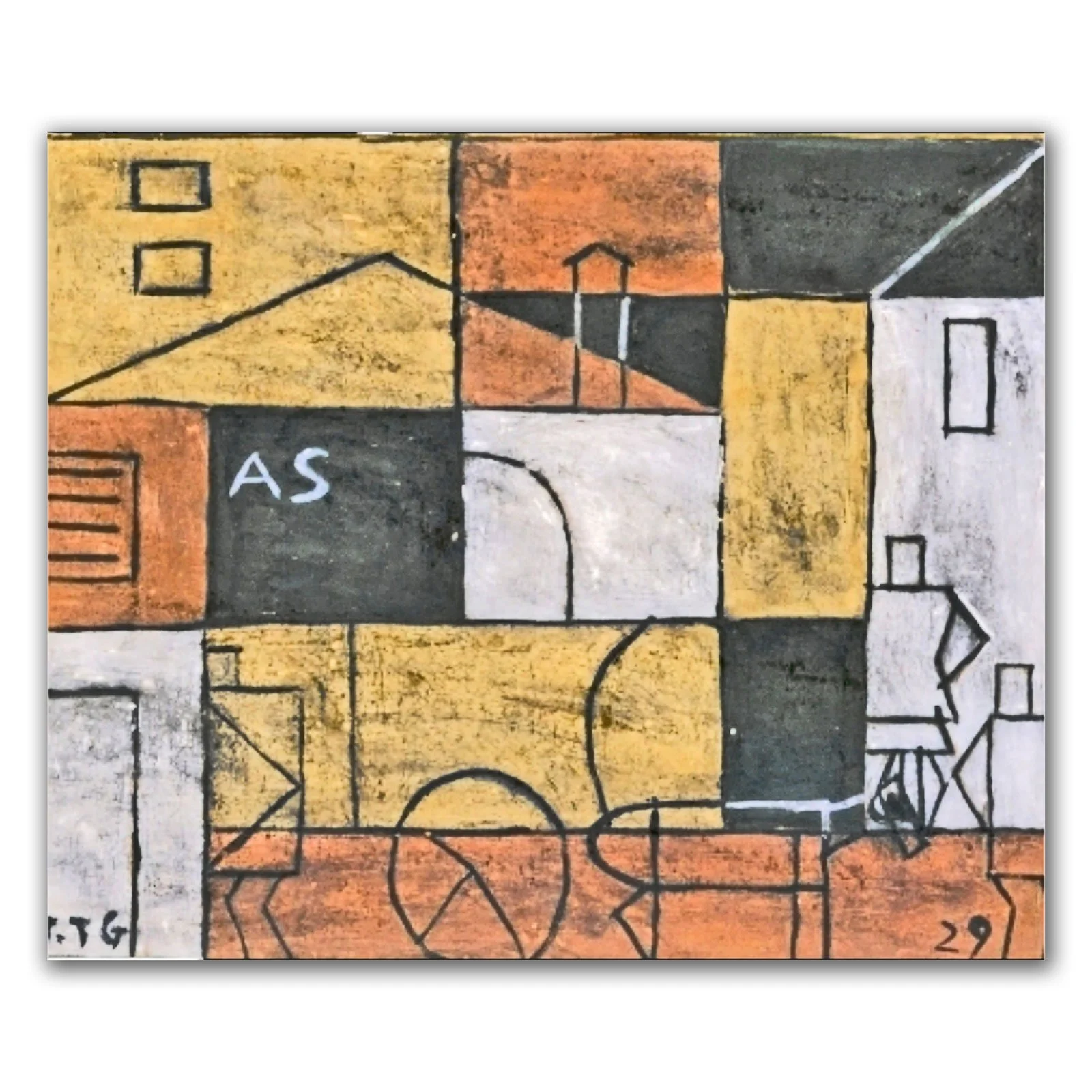 Structure with Street, 1929, Stedelijk Museum Amsterdam.
