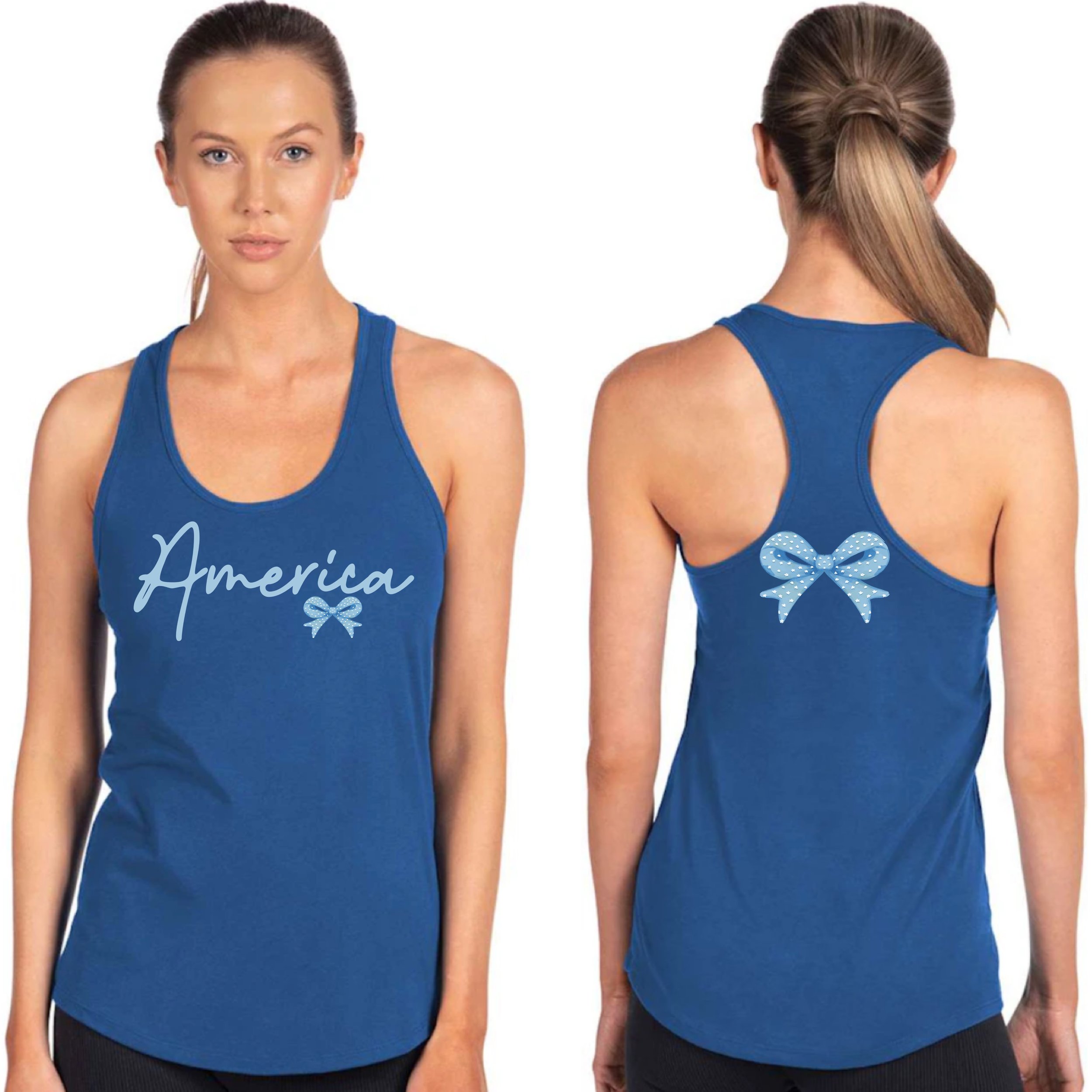 America Star Bow Razorback tank
