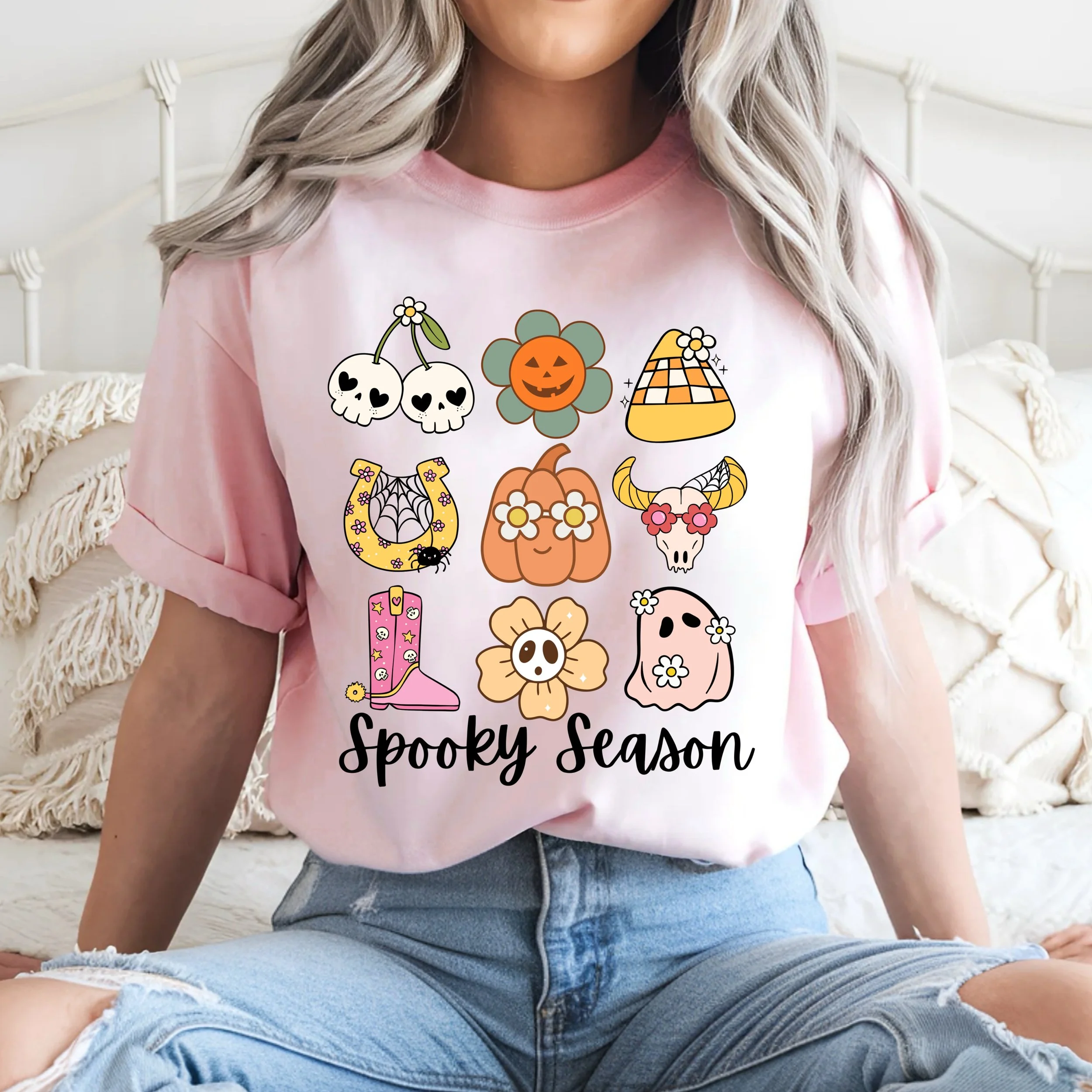 KIDS SIZE: Pink Spooky Season