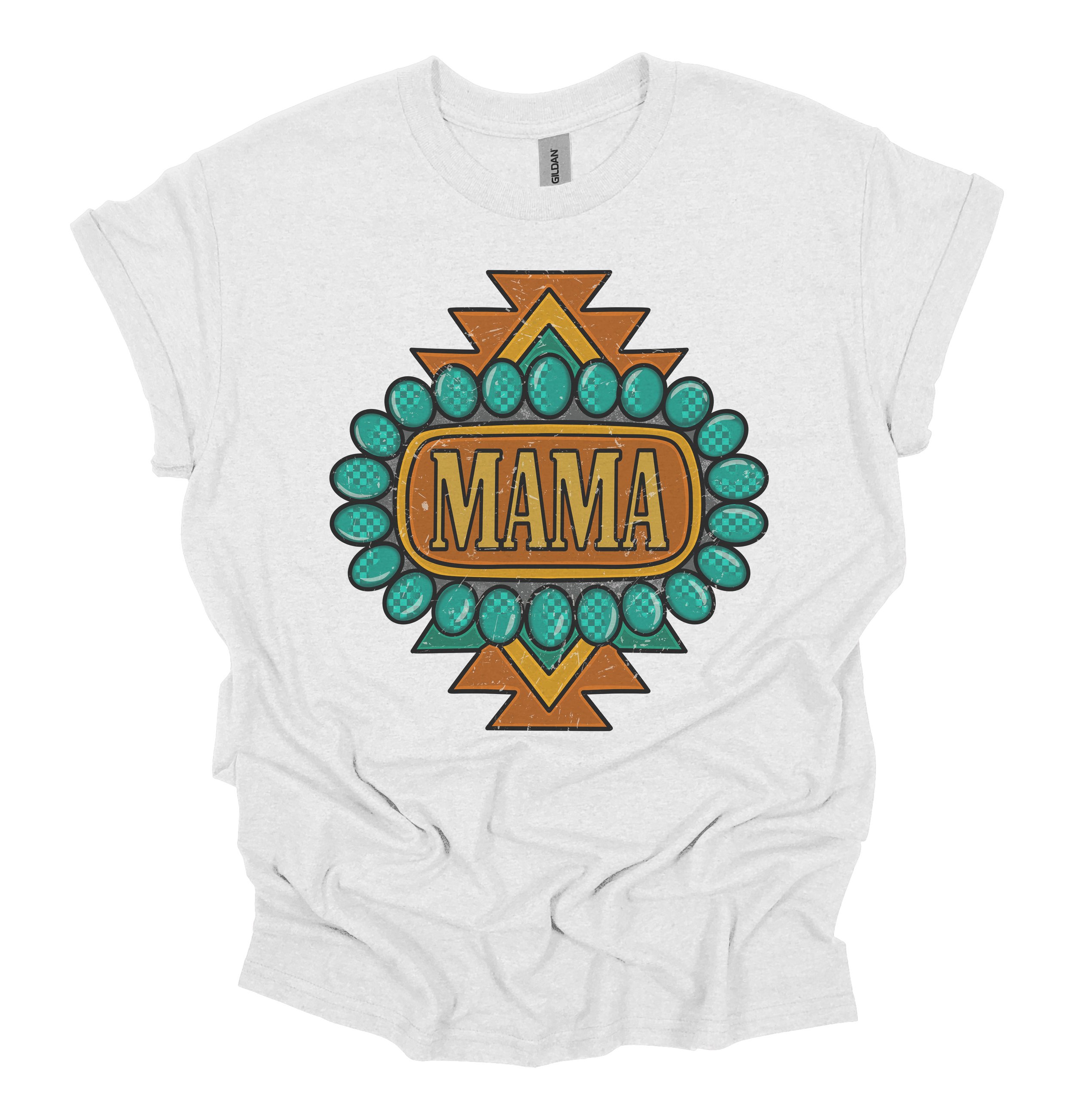 Turquoise mama tee