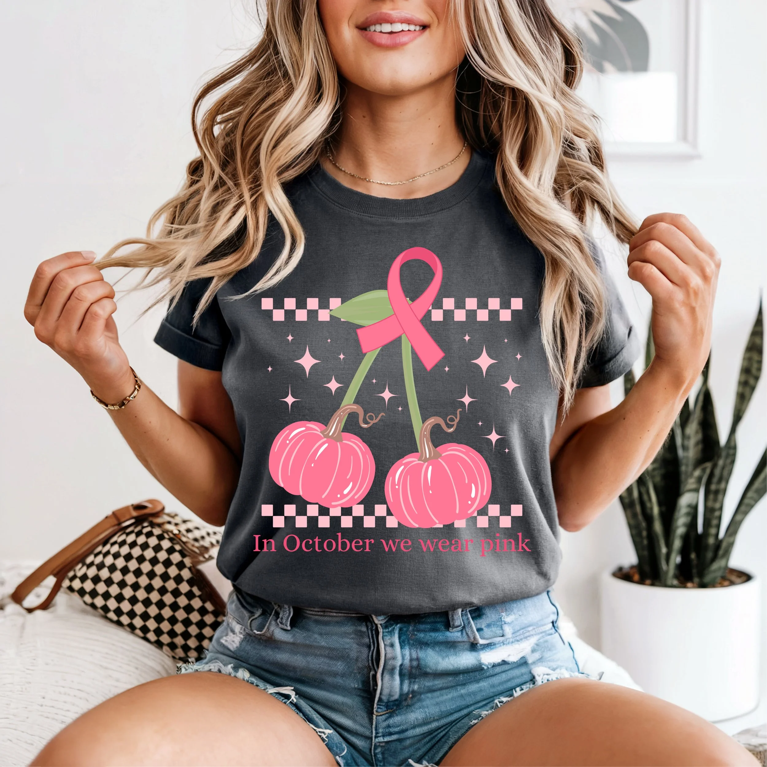 Breast Cancer Cherry Pumpkin