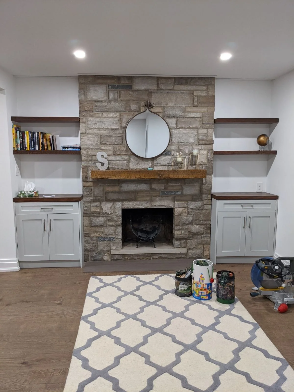 Feature Wall with Fireplace