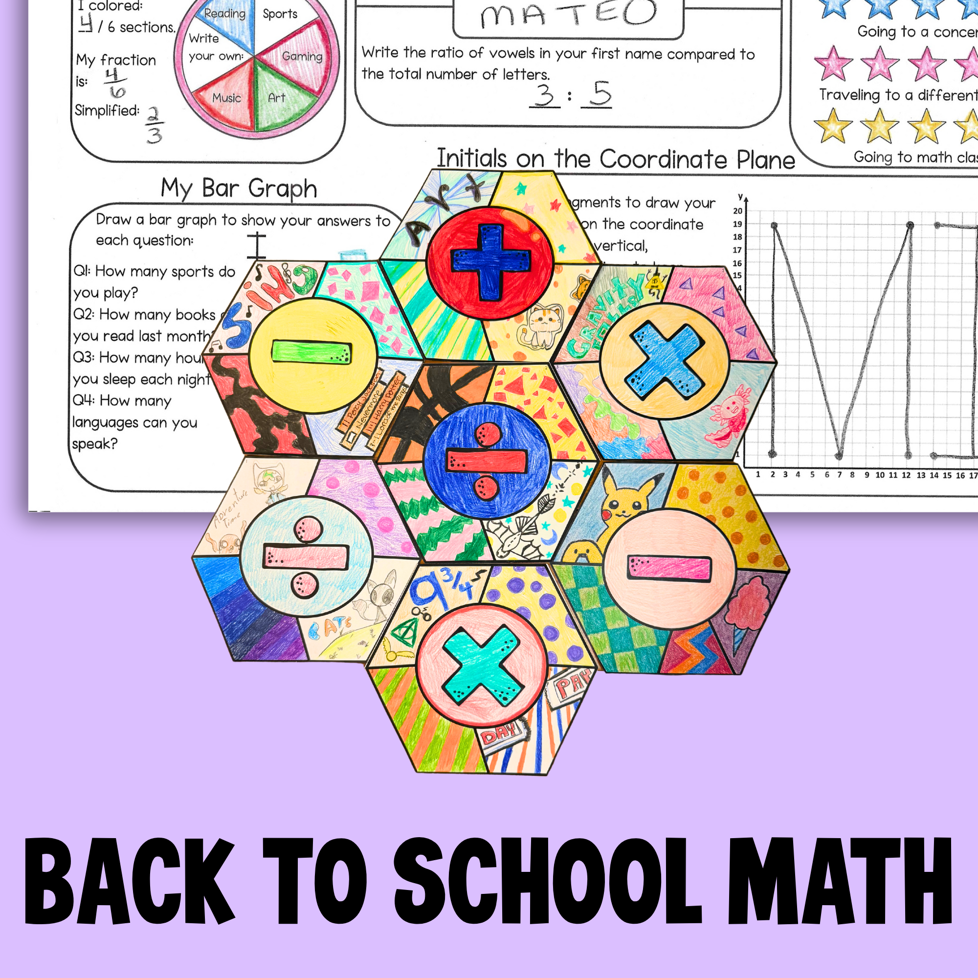 Easy First Week of School Math Activities for Middle School
