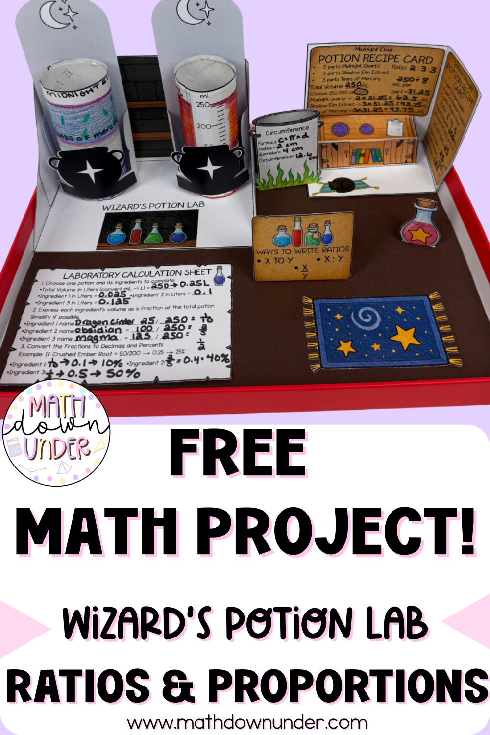 Teaching Ratios and Measurement? Here's a FREE Hands-On Project That Actually Helps