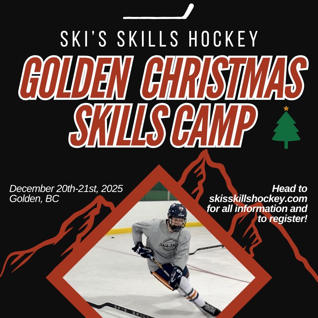 GOLDEN CHRISTMAS BREAK SKILLS CAMP!🏒🗻🎄
-
Looking for some quality skill development sessions during your winter break in Golden, BC? These skill sessions will work on multiple facets of the game. Things like shooting, stick handling, passing, puck