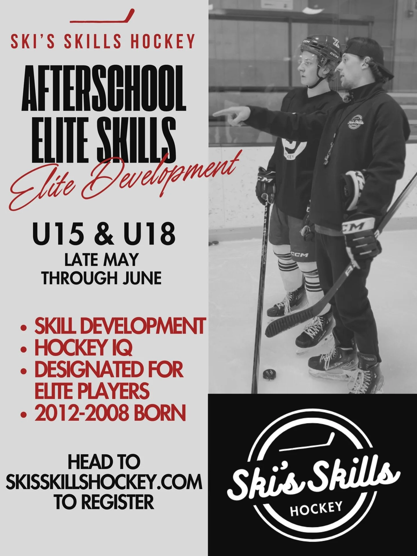MAY - JUNE AFTERSCHOOL ELITE SKILLS!🚨
-
Improve your game this spring with this elite level twice per week package! With a total of 12 sessions (most being 1.25hrs) this package is an excellent option for any elite 2012-2008 born player who is serio