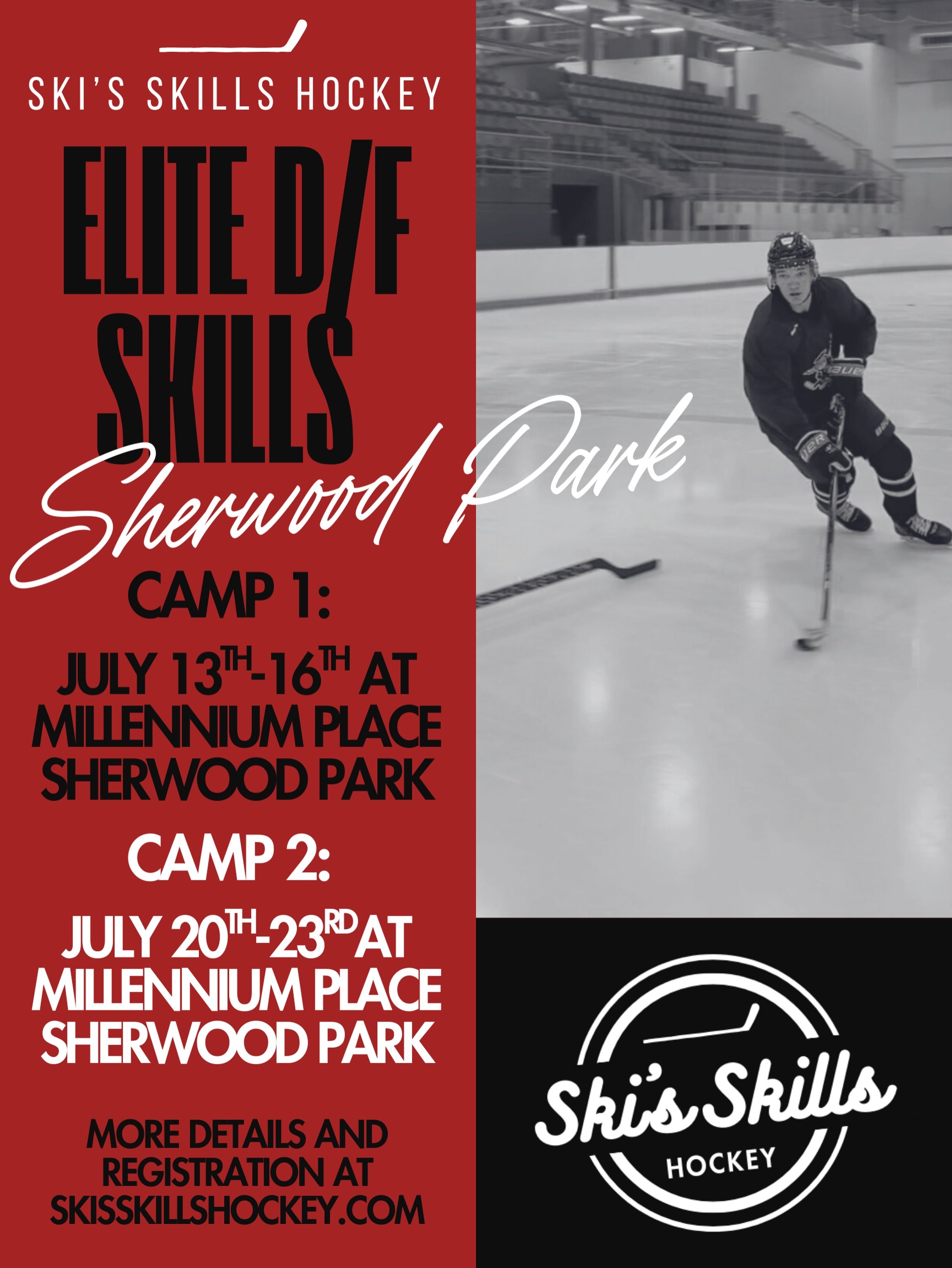SHERWOOD PARK ELITE D/F CAMPS‼️🏒
-
Back in the Park for another July full of elite speciality camps! This year we have 2 options in July, both of which being defence and forward specific skill development camps. Don&rsquo;t miss this opportunity to 
