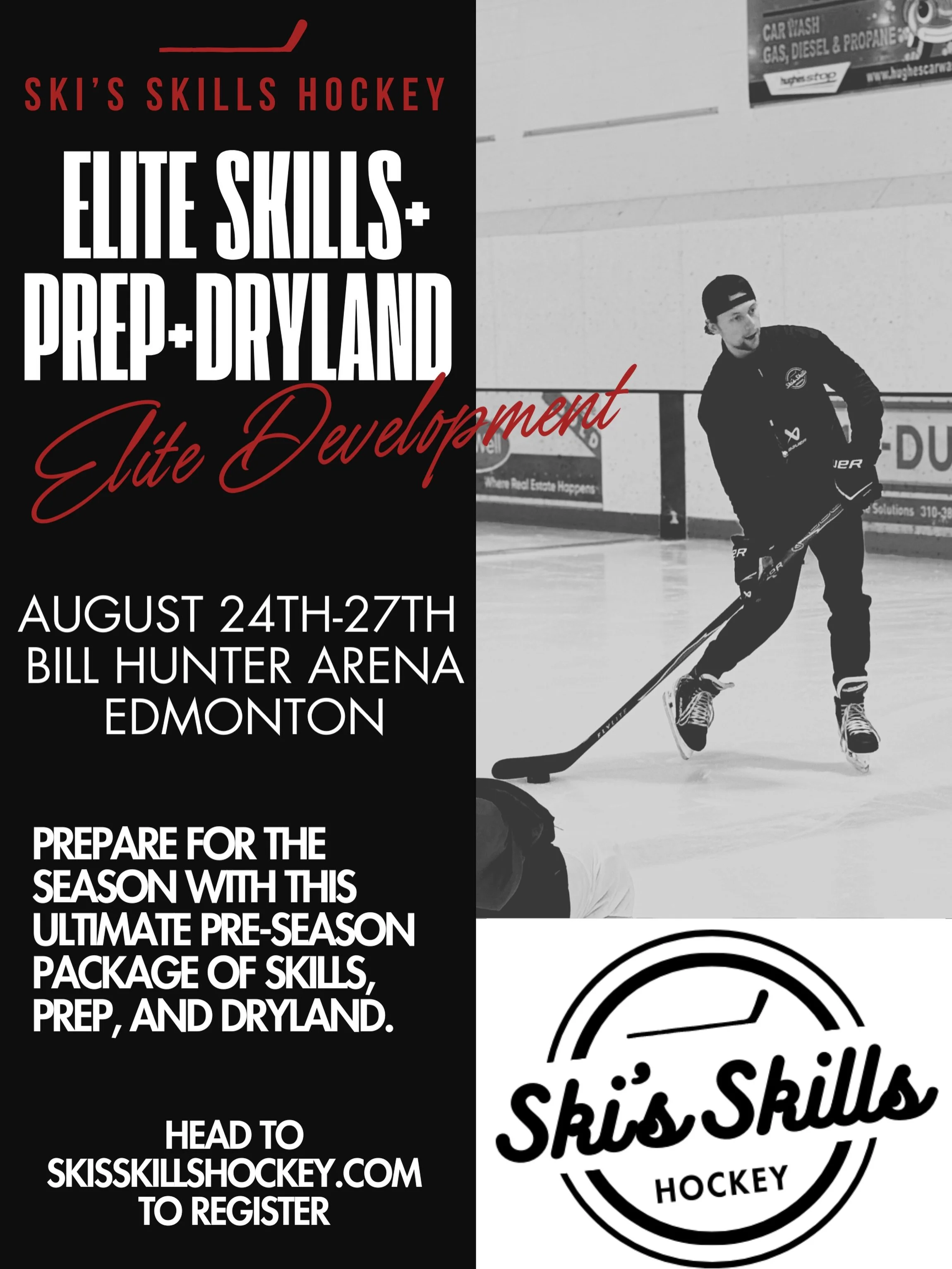 EDMONTON SKILLS + PREP + DRYLAND🏒
-
This is the ultimate package to prepare for the season! Taking place at Bill Hunter, this camp is designed to prepare the athletes for the demands of the season and leave them feeling confident with the puck and r