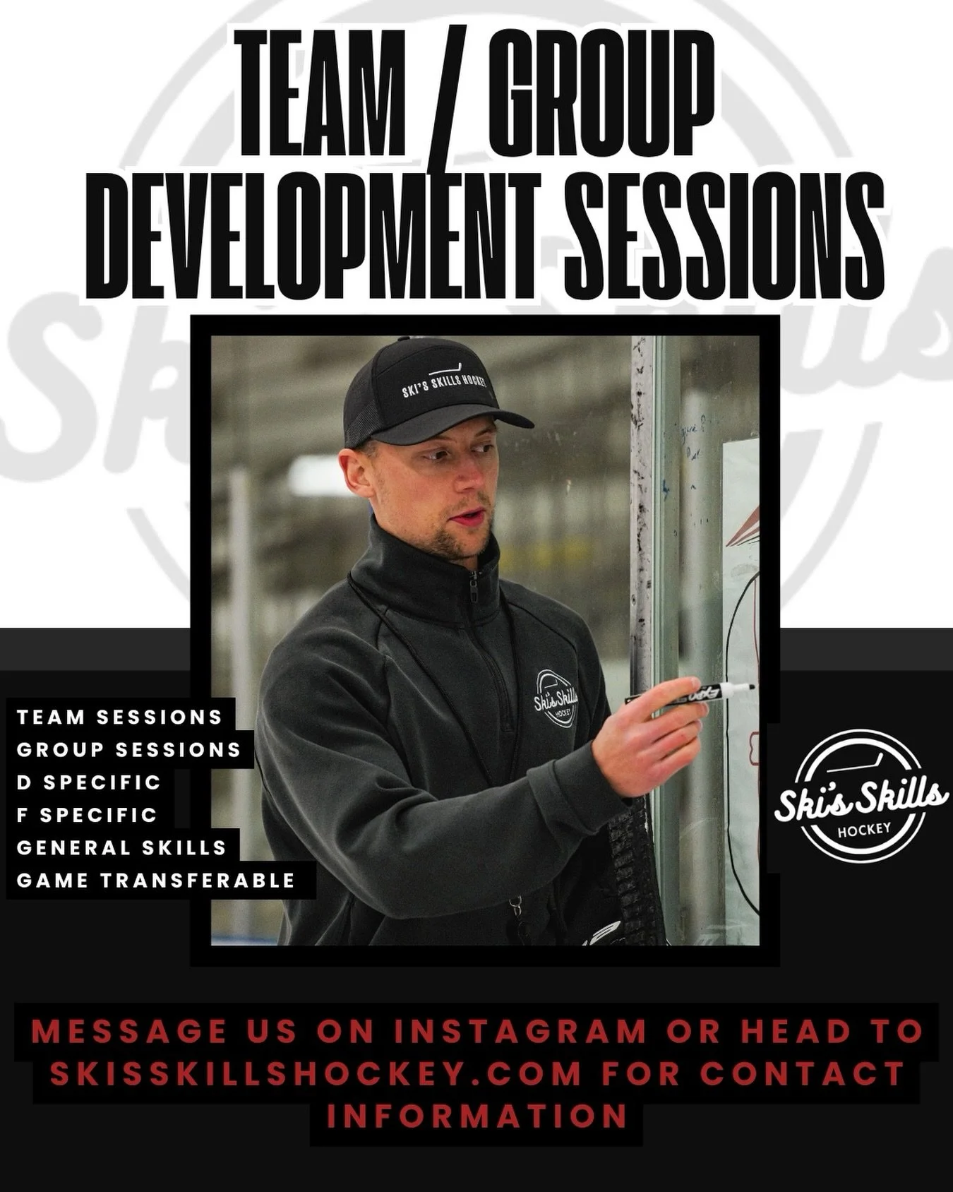 TEAM / GROUP DEVELOPMENT SESSIONS‼️🏒
-
Offering team skill sessions and small group sessions throughout the season! These sessions are an excellent compliment to the regular season schedule. Level up your team or group this season! Send us a message