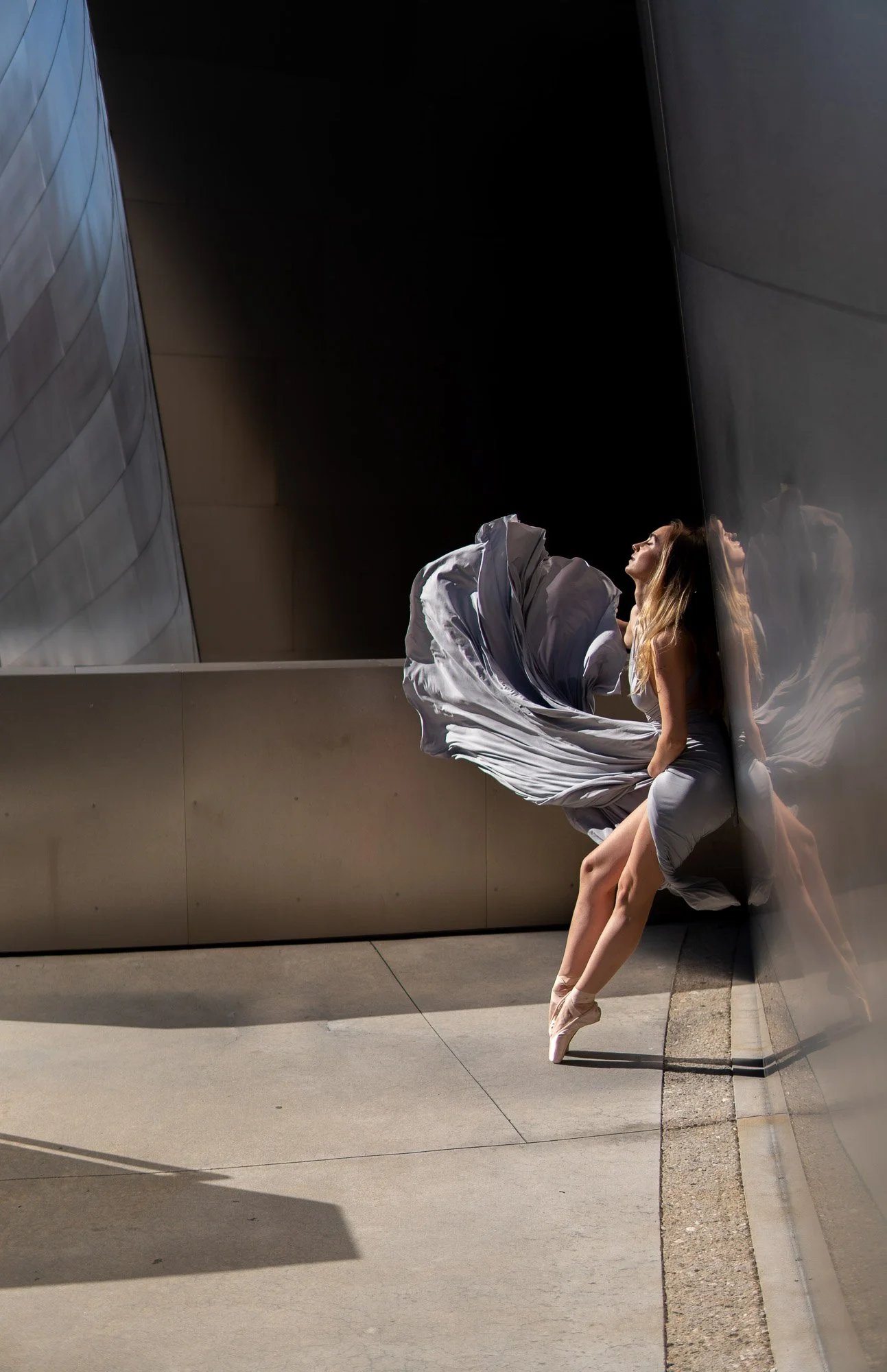 Glamour photography Walt Disney Concert Hall Downtown Los Angeles Black Kat Studios Rick Feldman