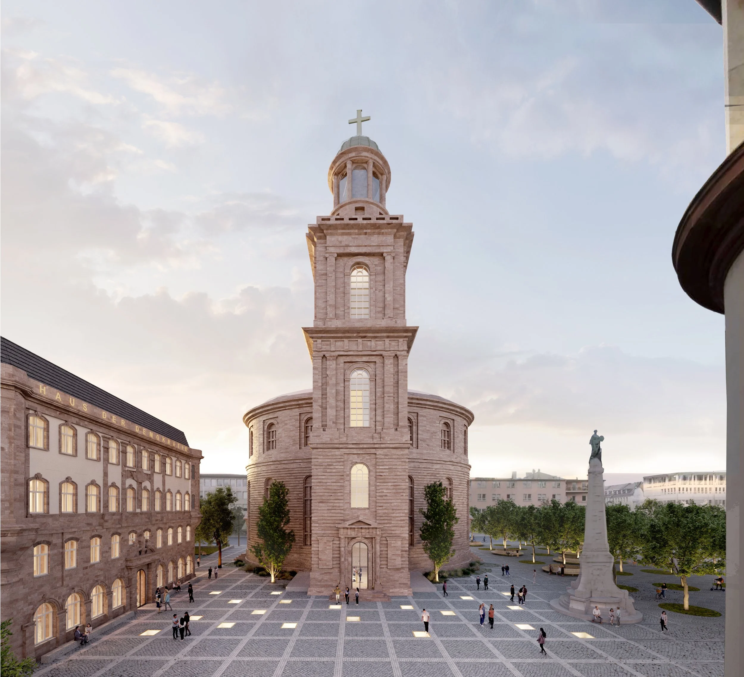 Engere Wahl im offenen Wettbewerb - Haus der Demokratie Frankfurt
