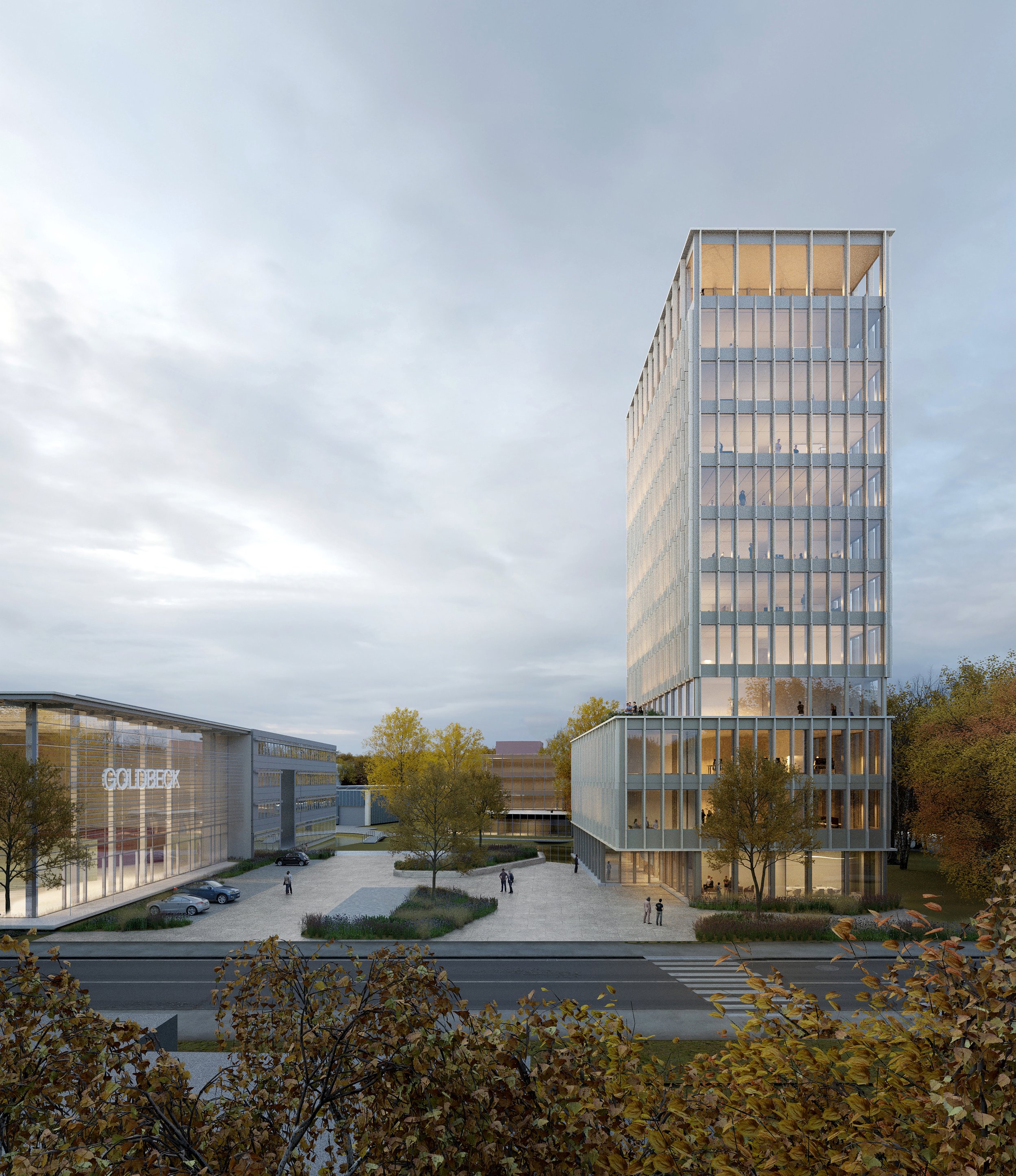 Engere Wahl im Wettbewerb - Hochhaus Goldbeck Bielefeld