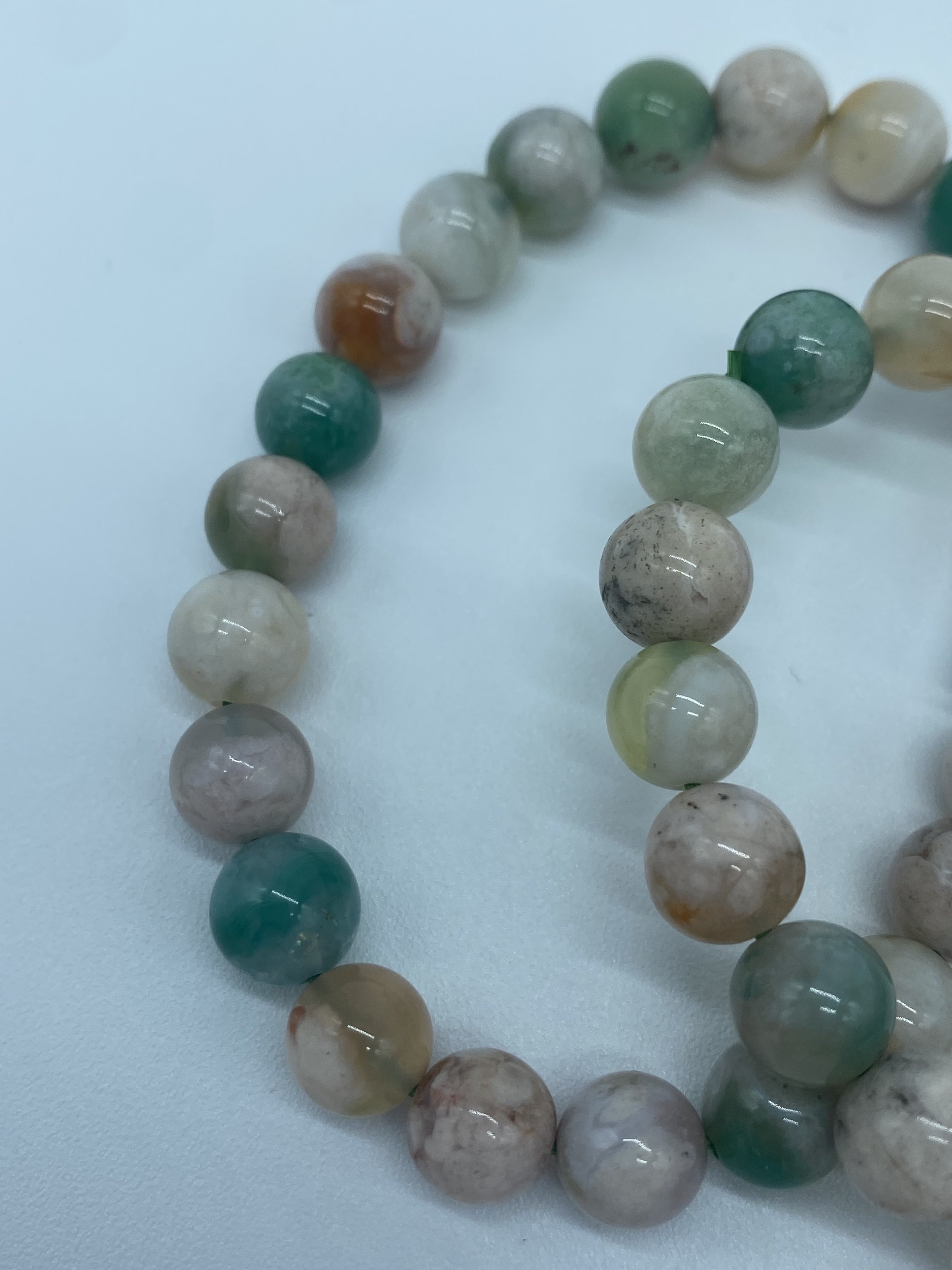 White Cherry Bead Bracelet