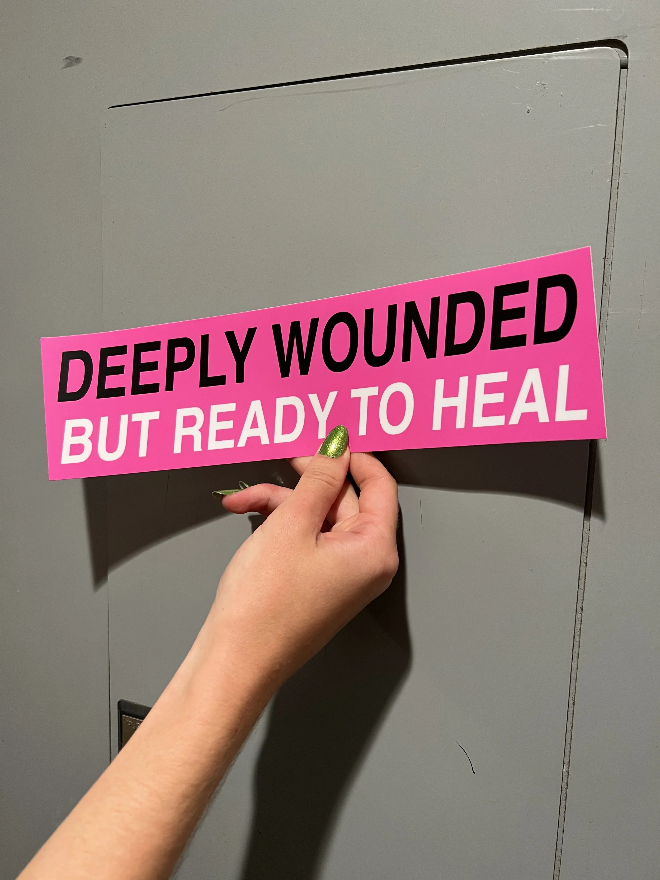 DEEPLY WOUNDED STICKER