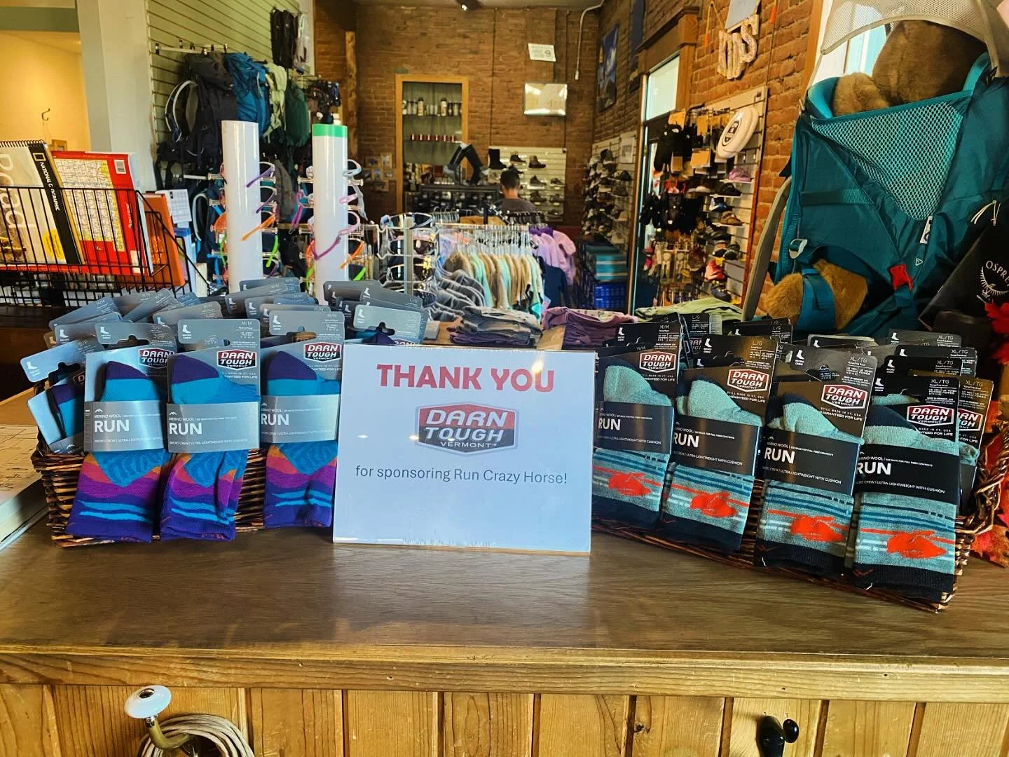 The Run Crazy Horse Marathon weekend is here! A big GOOD LUCK to the runners and a special THANK YOU to @darntoughvermont for sponsoring the race and donating socks for runners! 🏃&zwj;♂️ 

#runcrazyhorse #marathon #halfmarathon