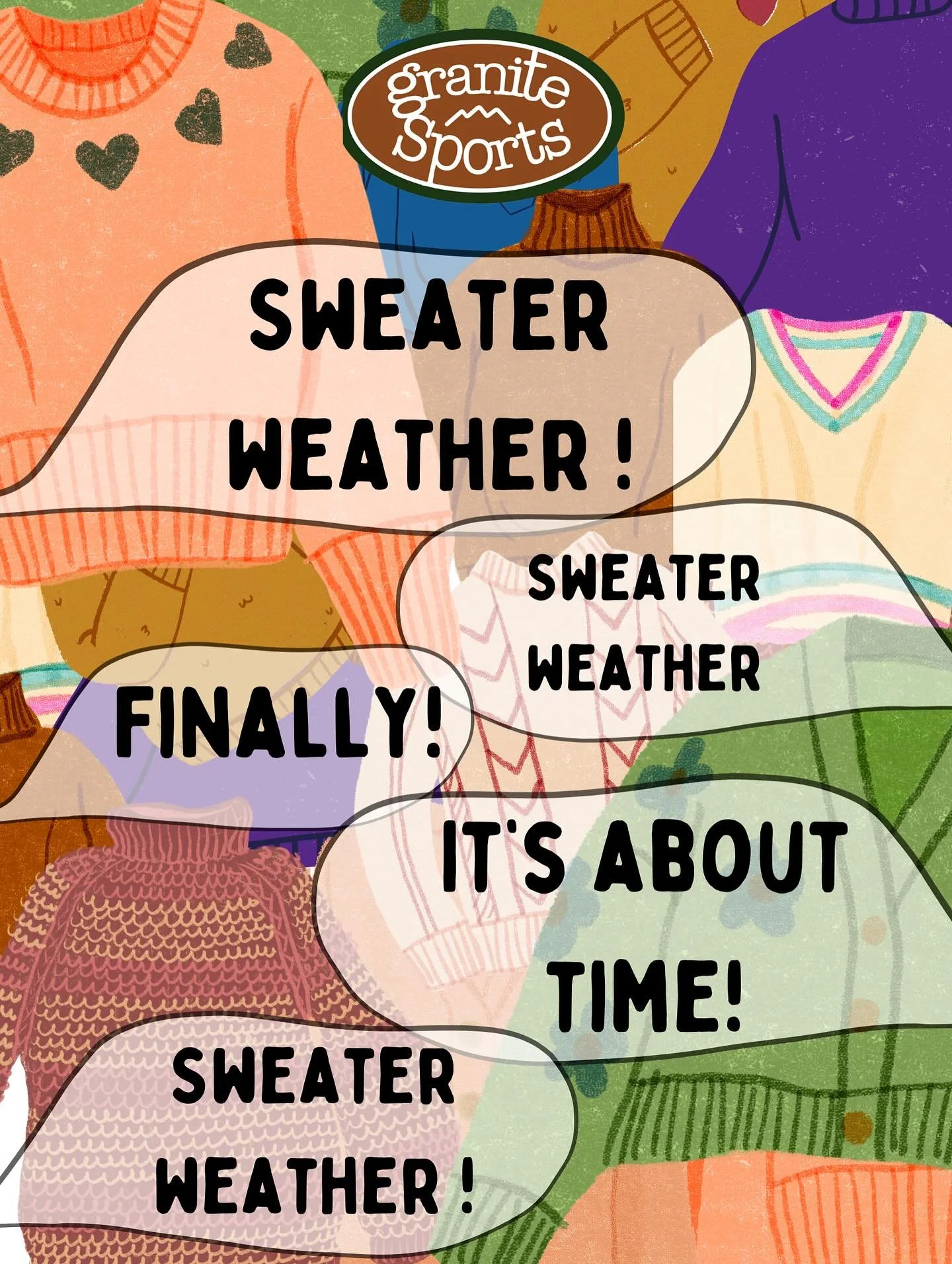 Finally! It&rsquo;s about time! So to celebrate, we&rsquo;re giving you&hellip;20% OFF ALL SWEATERS! October 29th - November 4th. Discount good on in-stock, regularly-priced items only.

#sweaterweather #hillcitysd #blackhills #granitesports