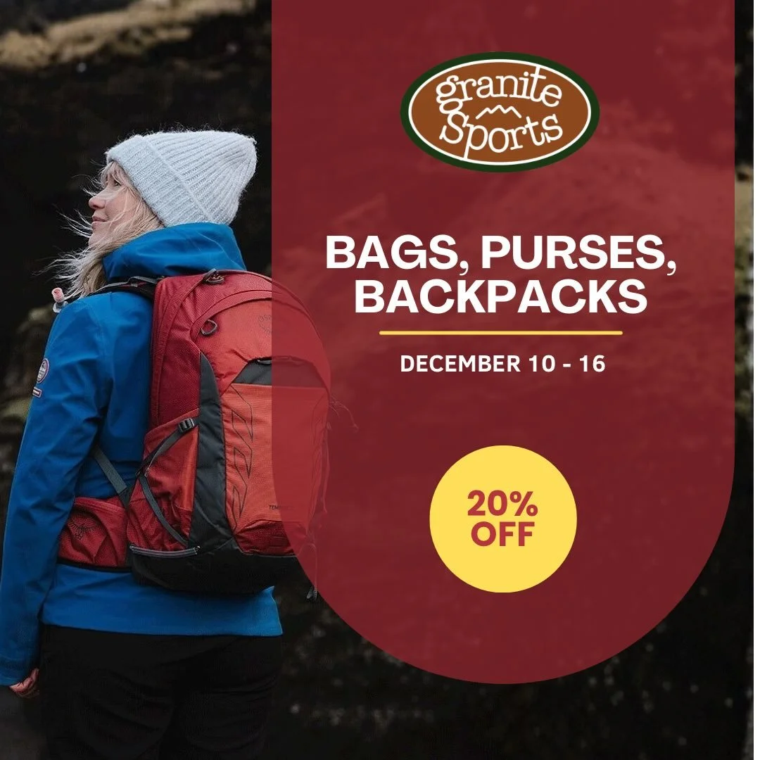 Wrap up adventure! 🎁 20% OFF all reg-priced, in-stock BAGS, PURSES &amp; BACKPACKS! Now through Dec. 16th. 

#hillcitysd #shopsmall #shoplocal
