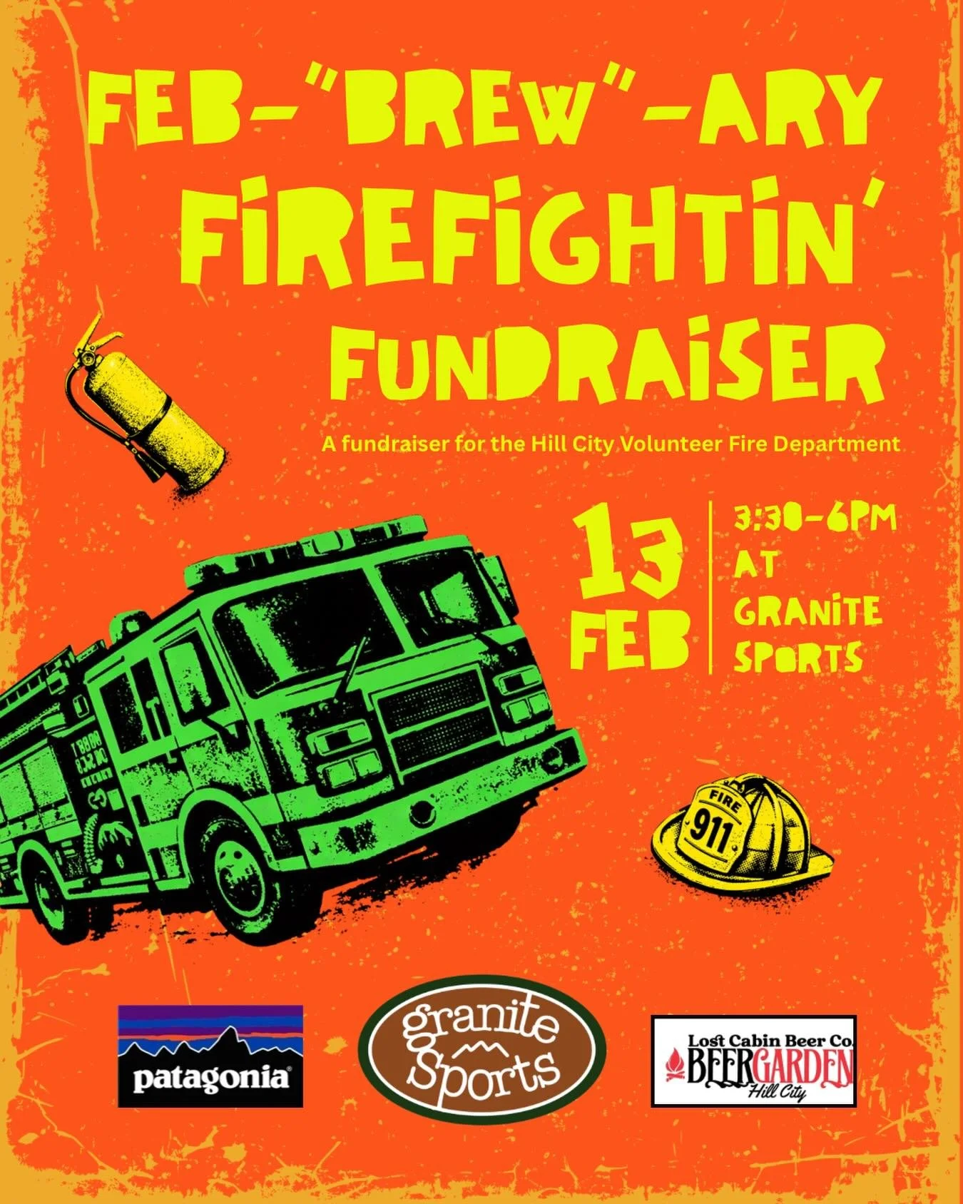Our 7th Annual Feb-BREW-ary Firefightin&rsquo; Fundraiser to support the Hill City Volunteer Fire Department! 🚒 

Come on into the store between 3:30-6:00pm on Friday, Feb. 13th. We&rsquo;ll sell you a Granite Sports pint glass for just $10 (while s