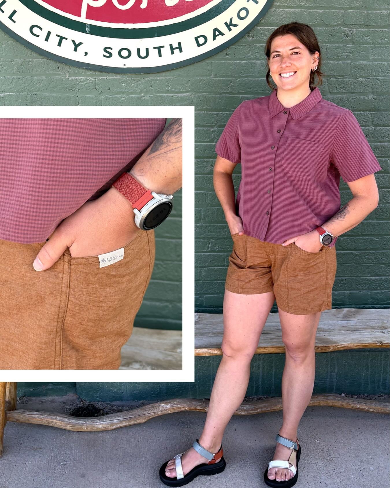 It may have snowed today in our neck of the woods&hellip; but we&rsquo;re already mentally on trail time ☀️🏕️ Peyton&rsquo;s bringing the summer energy in a breezy Royal Robbins set + Tevas made for Black Hills adventures.

Warmer days are coming &m