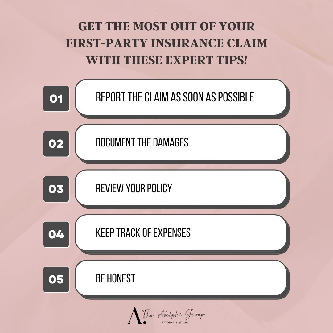 At The Adelphi Group, we're dedicated to helping you maximize your first-party insurance claim payout. We understand that navigating the claims process can be daunting, which is why we've put together some helpful tips to ensure you get the most out 