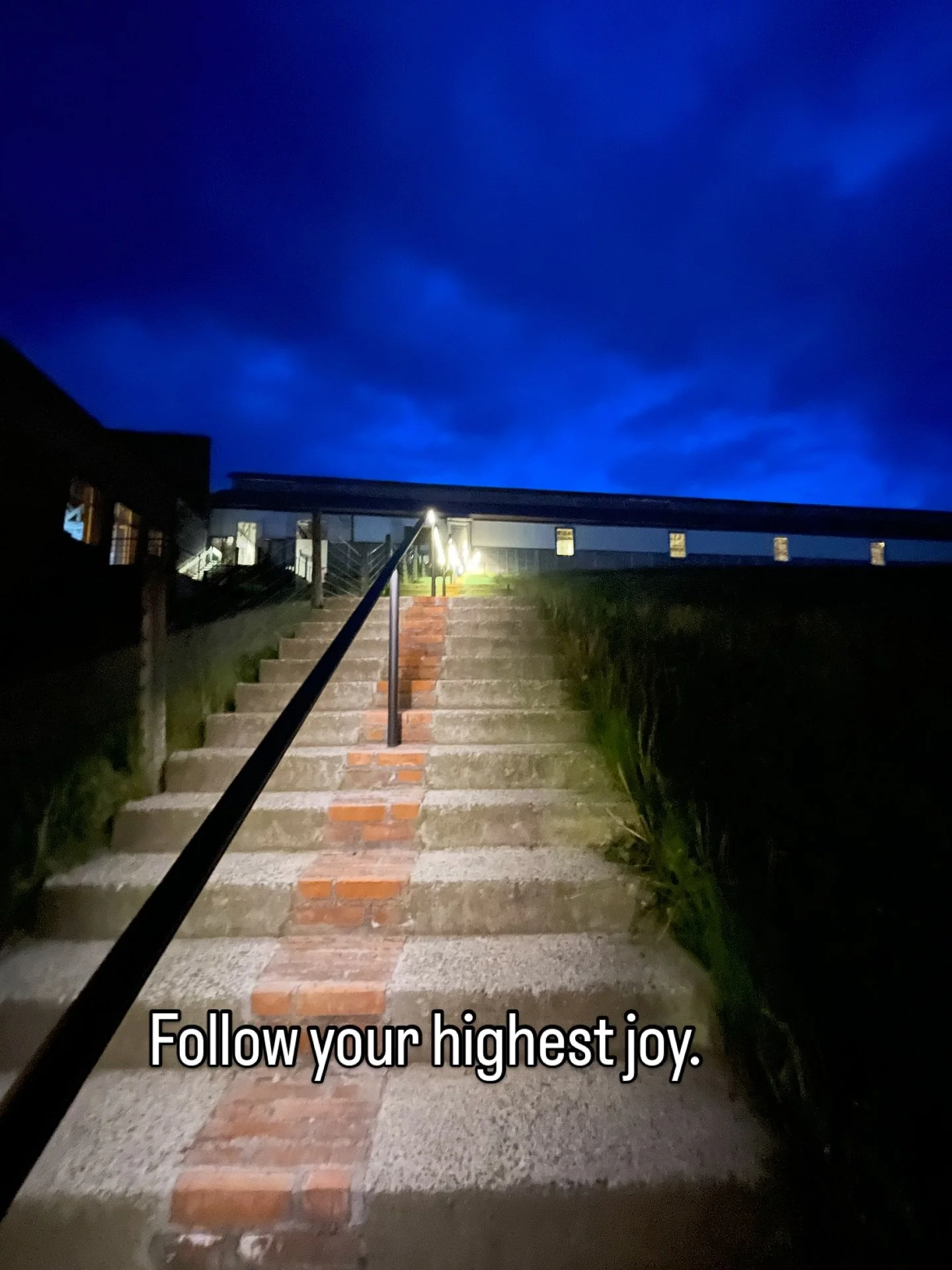 One step at a time.
Just keep following that inner guidance system.

I got this reminder this week from a friend.

What lights you up most is what&rsquo;s needed most in your life and in the world.

That&rsquo;s supposed to change over time&mdash;not