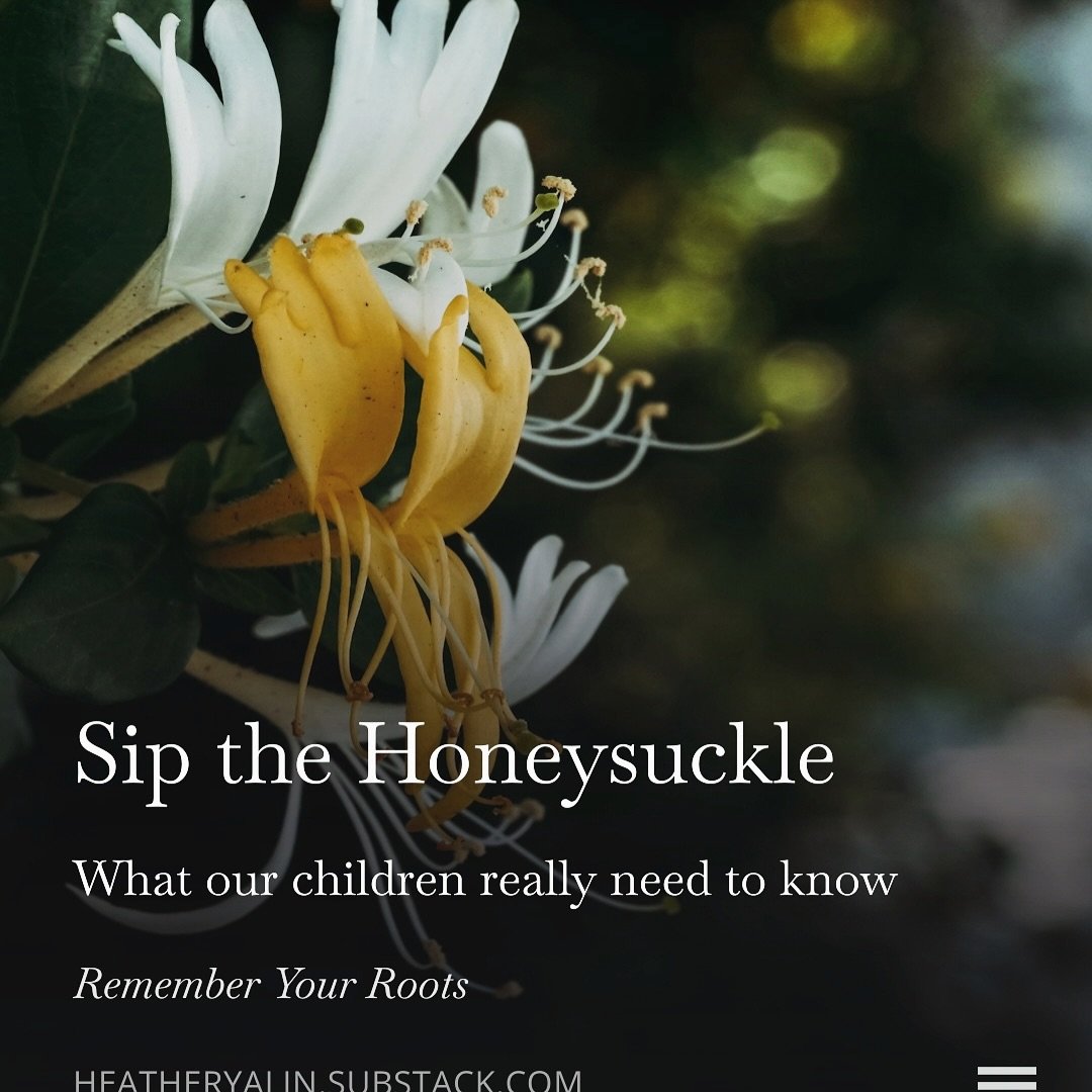 Somehow it&rsquo;s March already, but I&rsquo;m aiming not to rush.

What are we rushing to anyway?

https://heatheryalin.substack.com/p/sip-the-honeysuckle