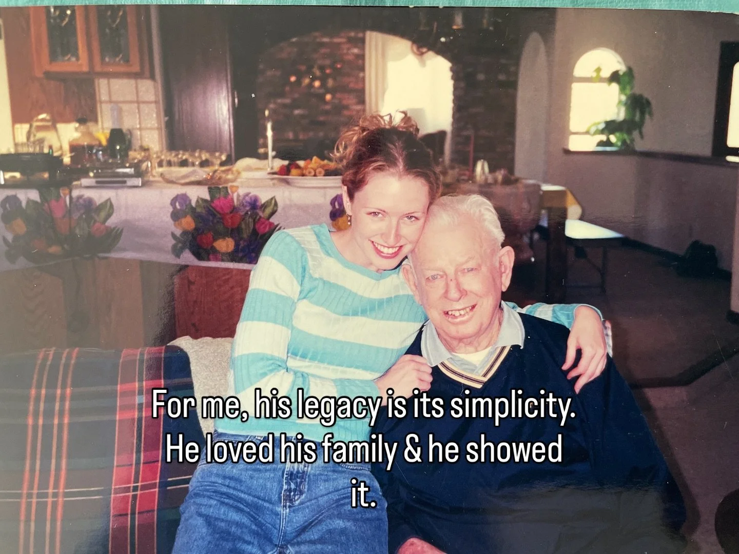 A little reflection today for me and my grandpa, who passed long ago now.

I remember him being jolly, laughing a lot, and tearing up a lot too. In an era where all the adults and my whole family remained stolid, my grandpa felt so real&mdash;authent