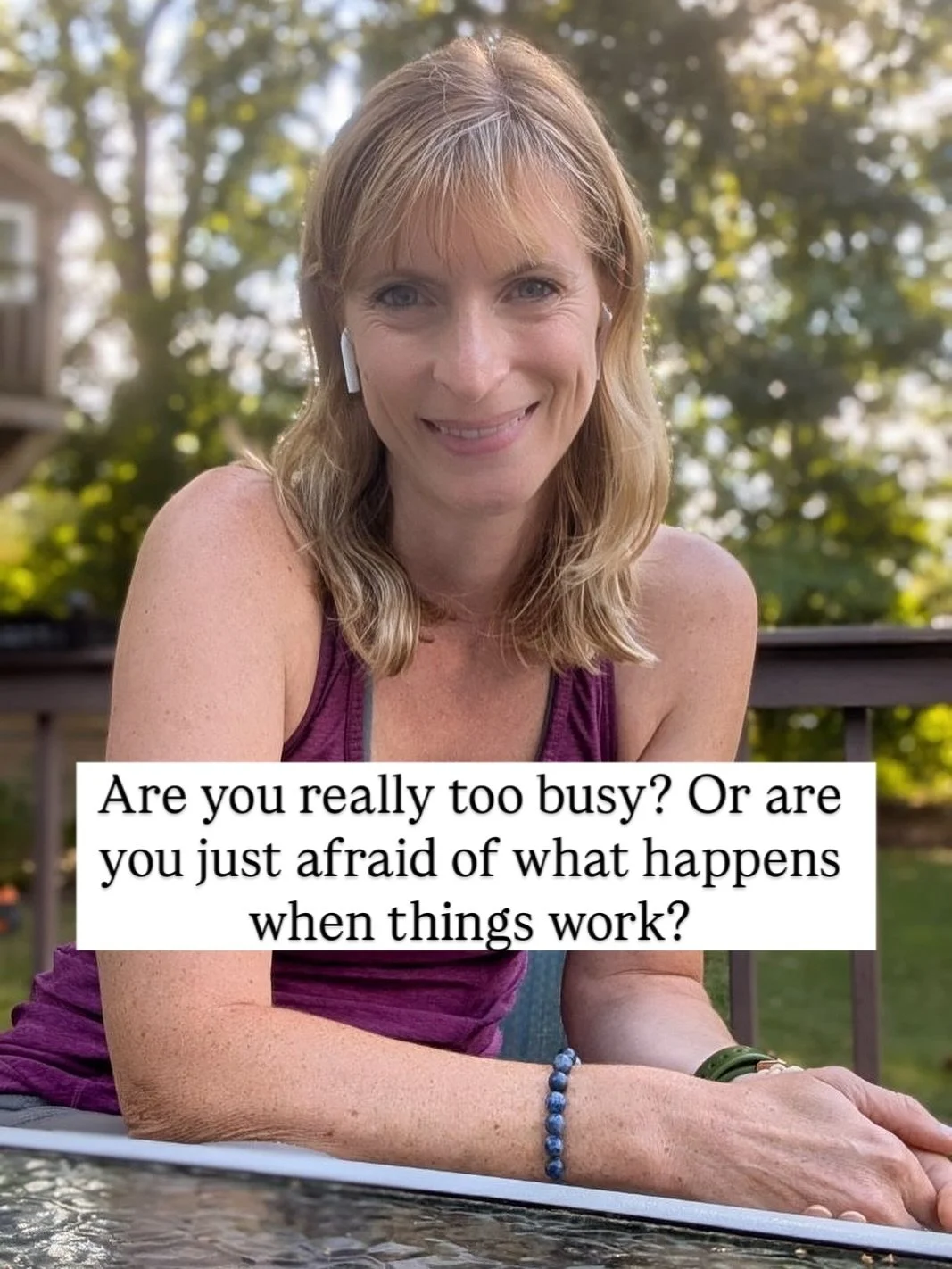 You know when a clich&eacute; line hits you differently one day?

For me, it was this one:
&ldquo;Who decides what&rsquo;s out of reach, if not we ourselves?&rdquo;

It stopped me in my tracks. Because when something really matters, you make time for