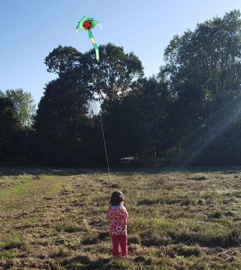 I still remember the day my daughter and I went on a leaf hunt 6 years ago.

It was really windy, fresh with recently fallen rain. I woke up with the thought of adding on kite flying as well, which my daughter had never done before.

But the entire m