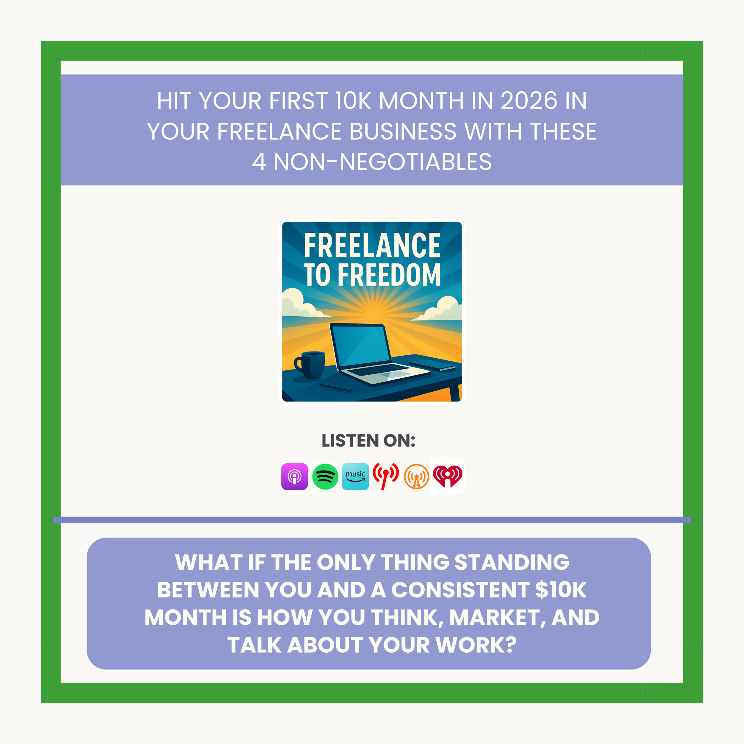 Hit Your First 10k Month in 2026 in Your Freelance Business with These 4 Non-Negotiables
