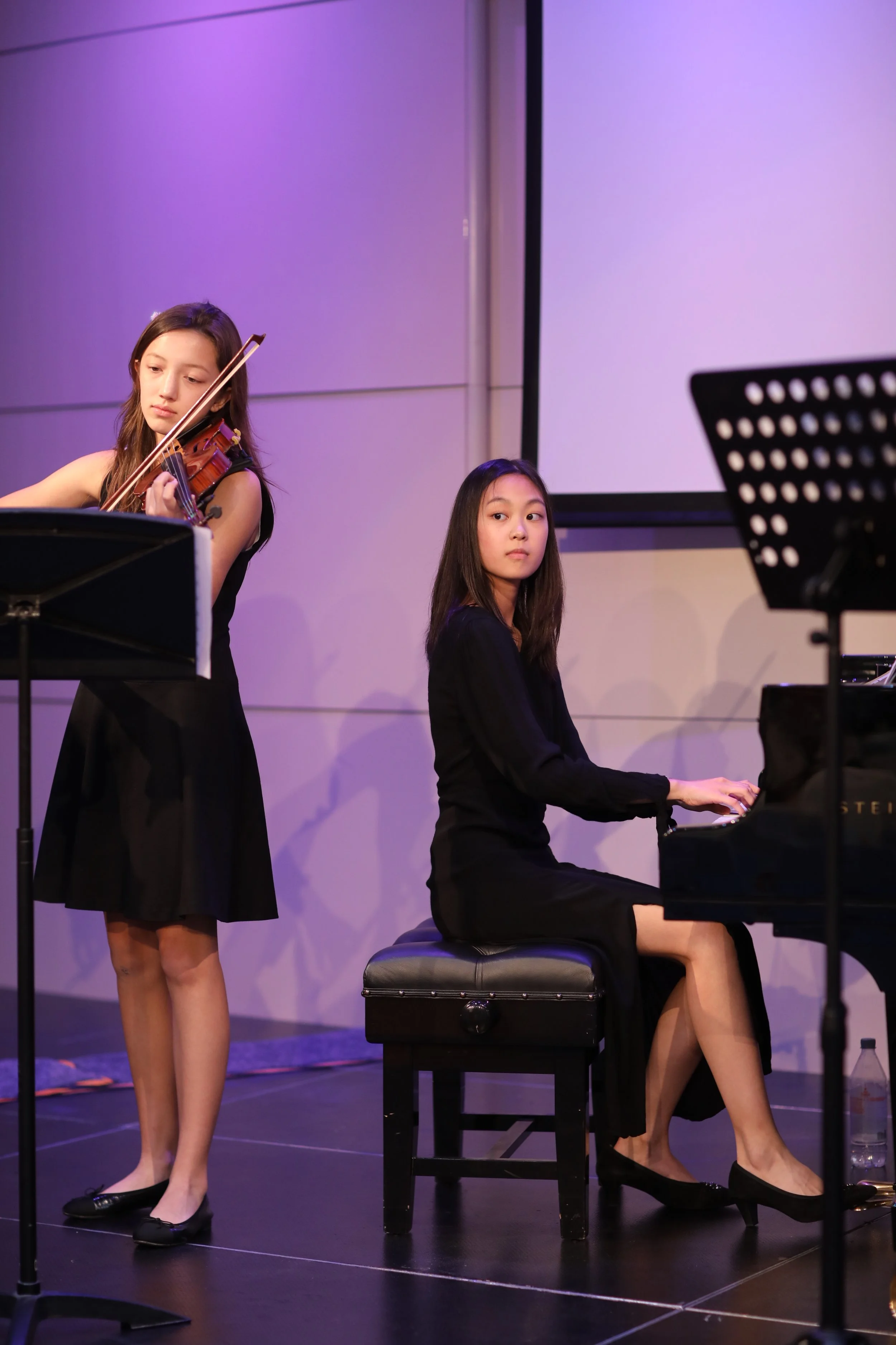 Piano performance for a children's charity concert.