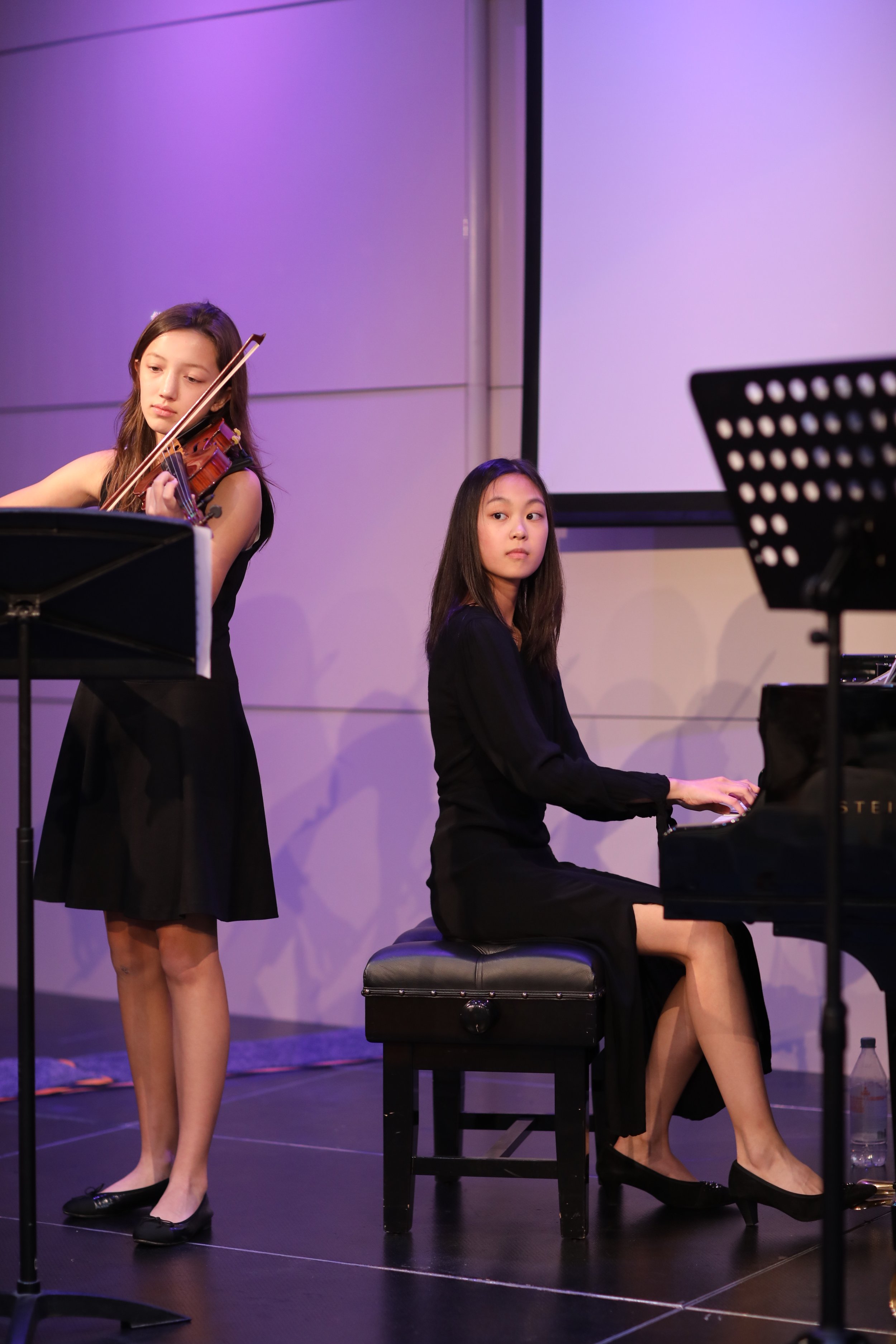 Piano performance for a children's charity concert.