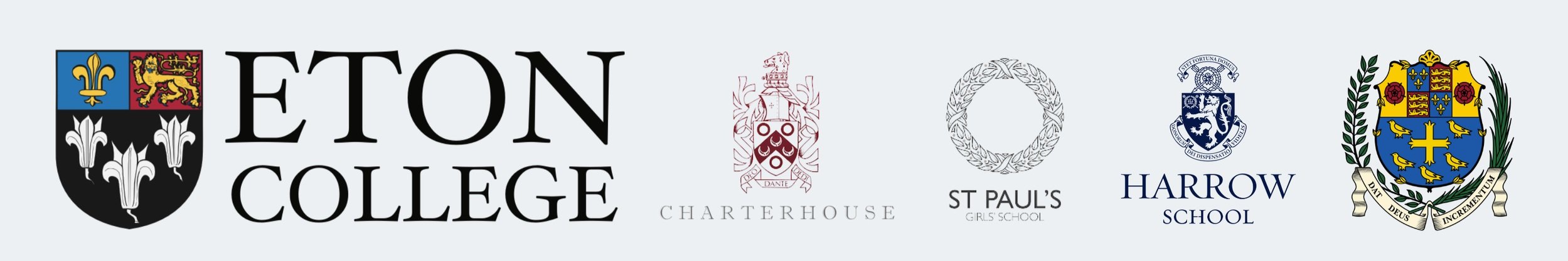 Logos for private music schools in London.