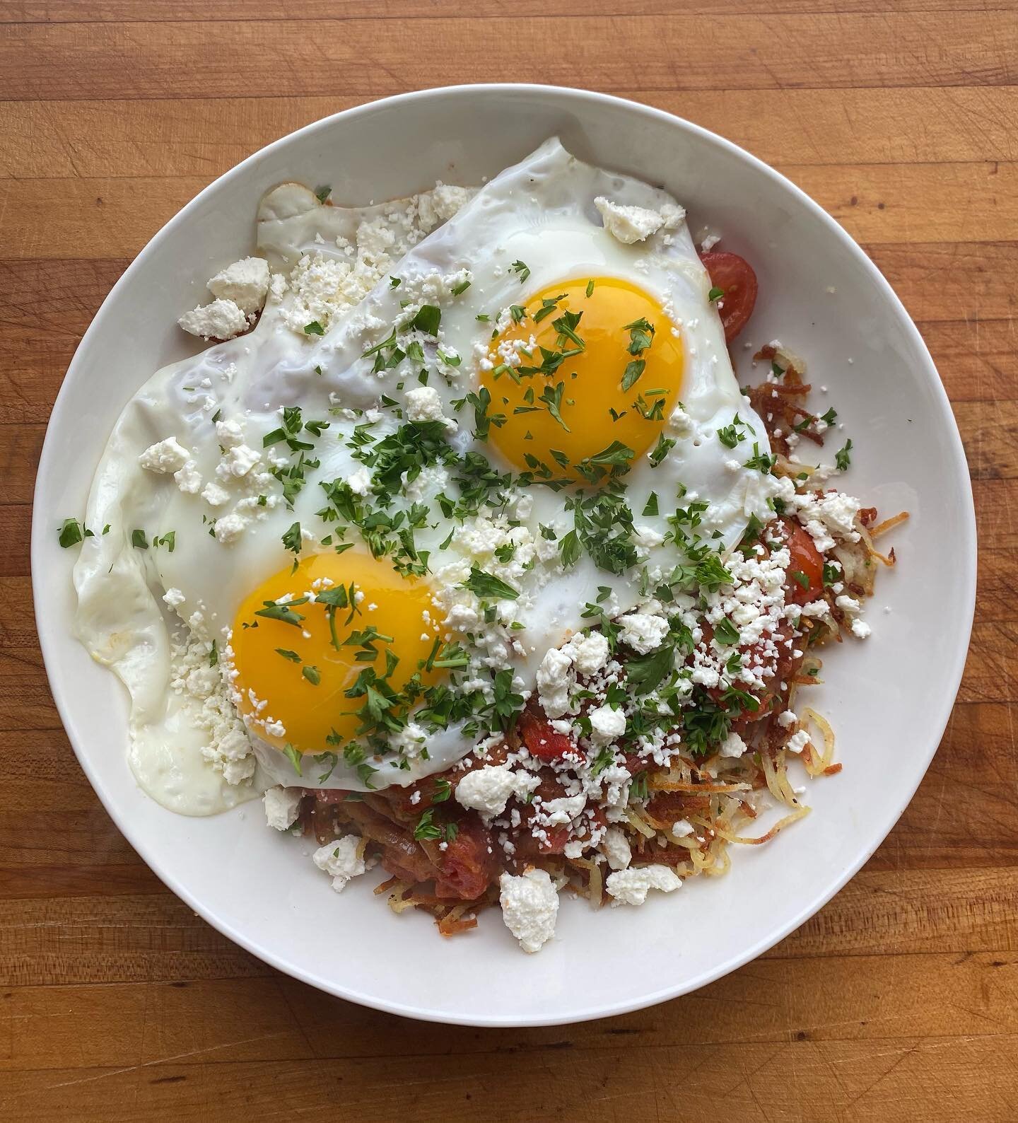 This is our new menu item the &ldquo;show stopper&rdquo; inspired by the traditional shakshuka dish we have put our own twist on it! Come and try it for your self!