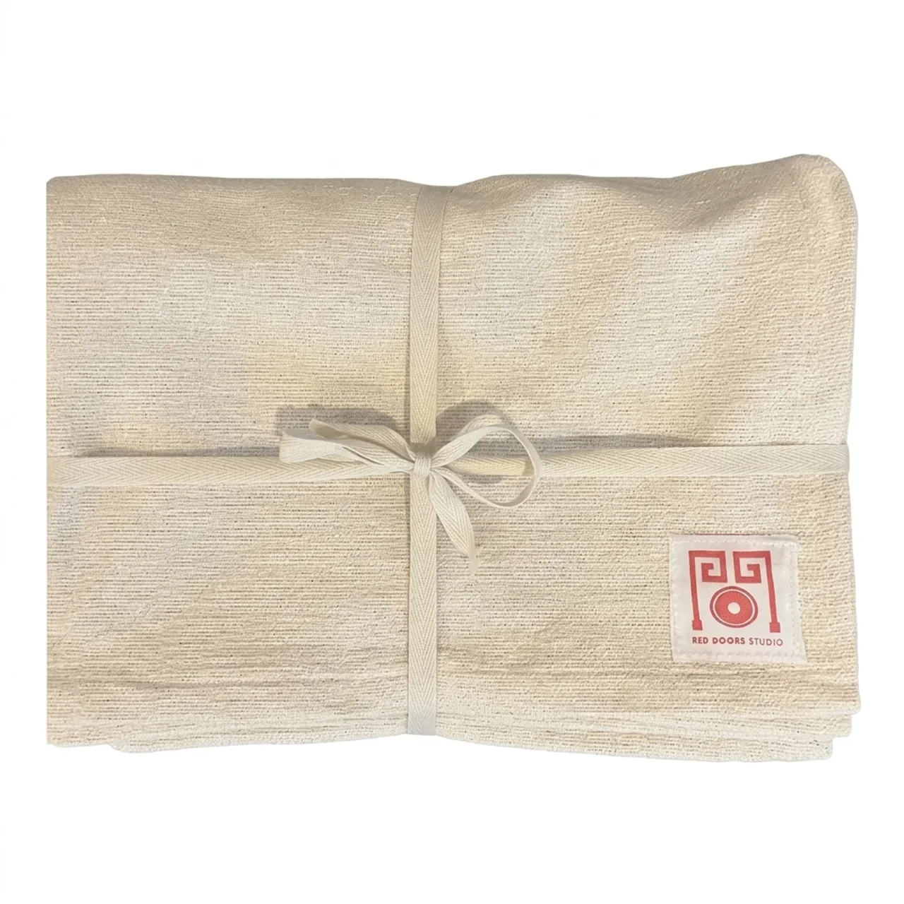 Red Doors Cotton Blanket