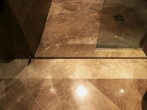 Tiled Wet Floor Bathroom - Walk in Shower