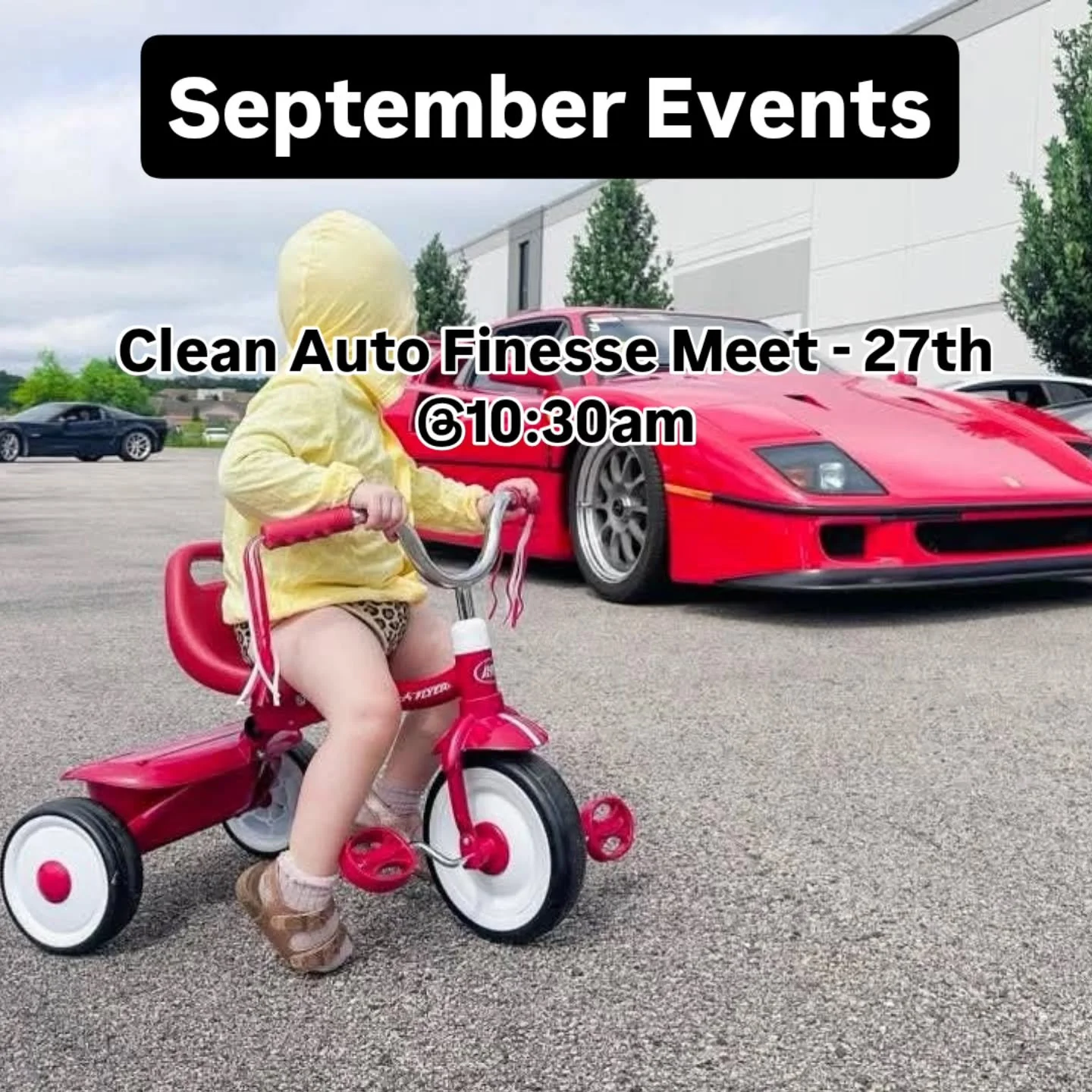 Upcoming Events for September and October. Additional details for each meet are listed below. Look forward to seeing everyone!
*Disclaimer - Driving Events are for paid members only*
SEPTEMBER
-Clean Auto Finesse Meet - Saturday, September 27th at