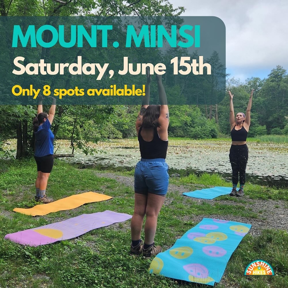 Saturday June 15th, we&rsquo;ll be heading to the Delaware Water Gap for a beautiful hike up Mount Minsi 🌻😎☀️🍃 

The trail is a 5 mile loop along rhododendron lined path &amp; mini waterfall.

This excursion includes:
-Transportation to and from M