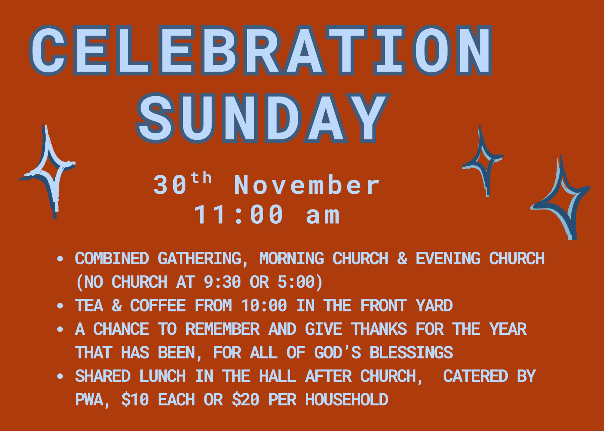 Celebration Sunday!!