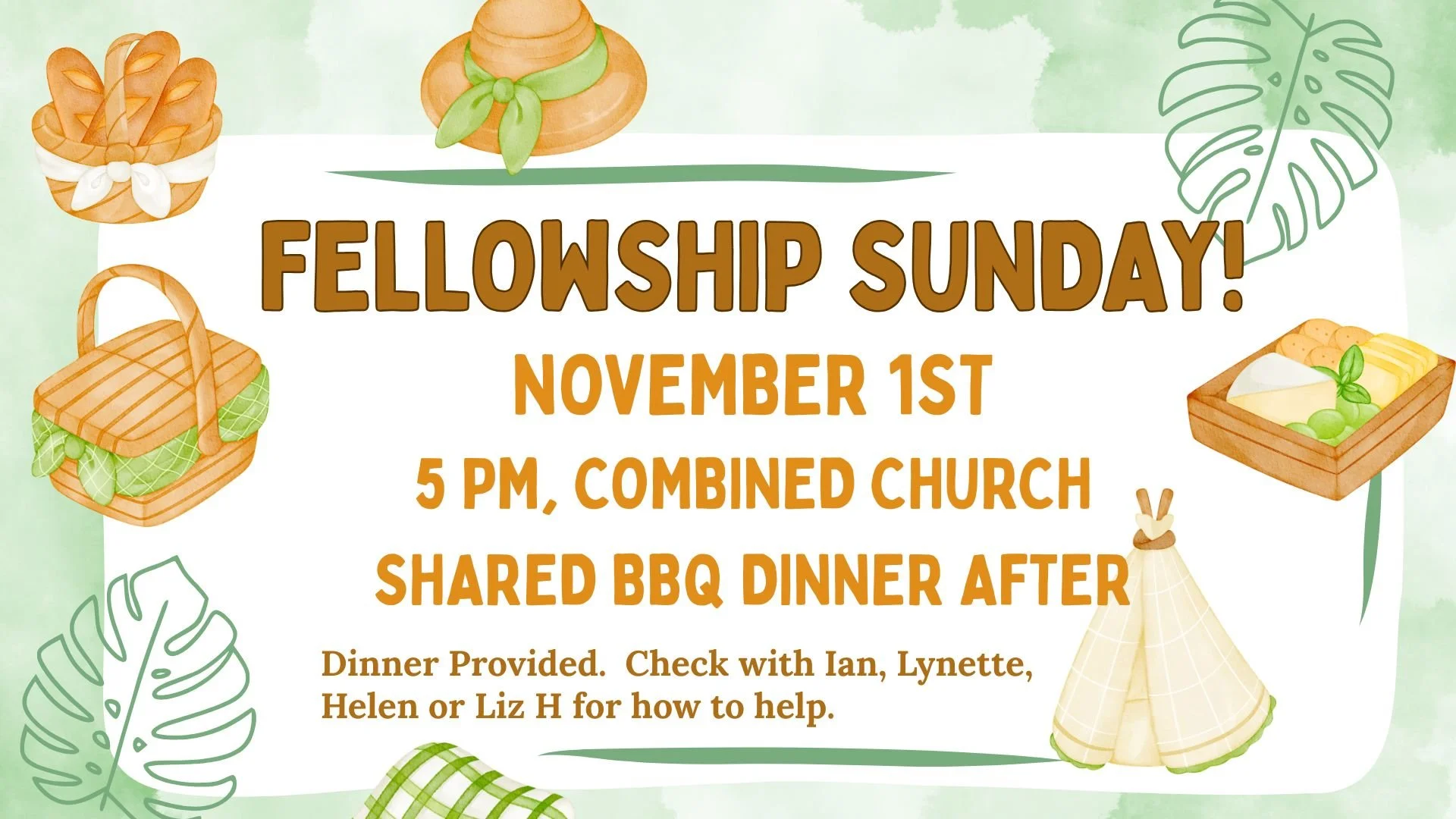 Fellowship Sunday, November