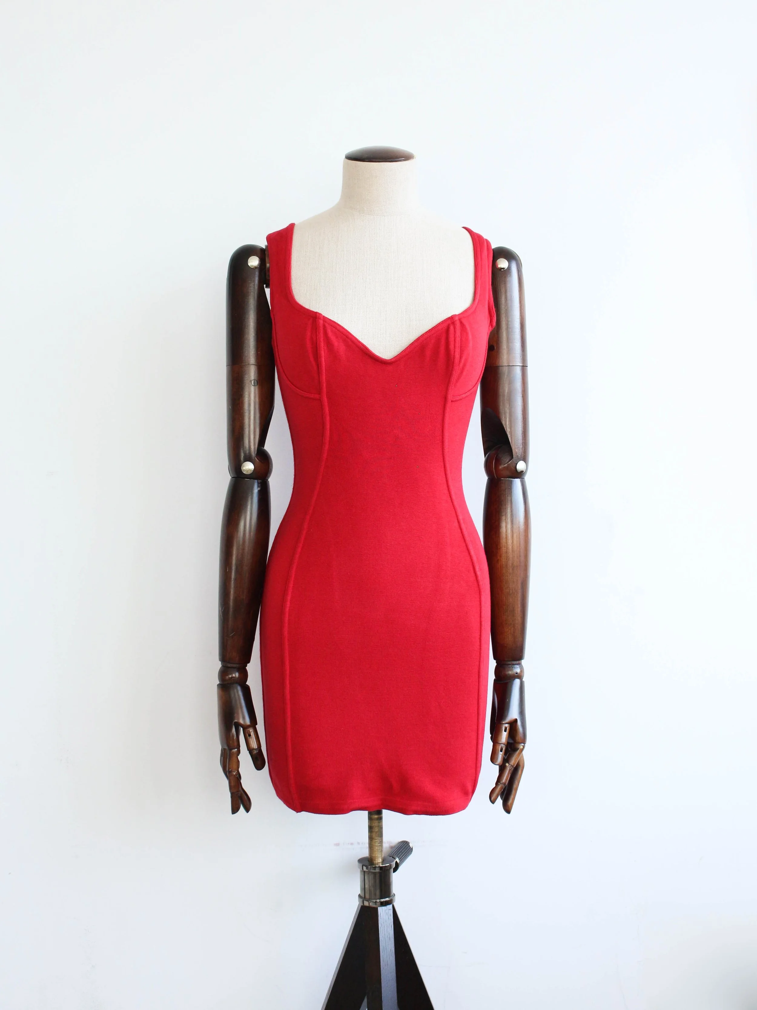 Alaïa S/S91 Red Bodycon Mini Dress
