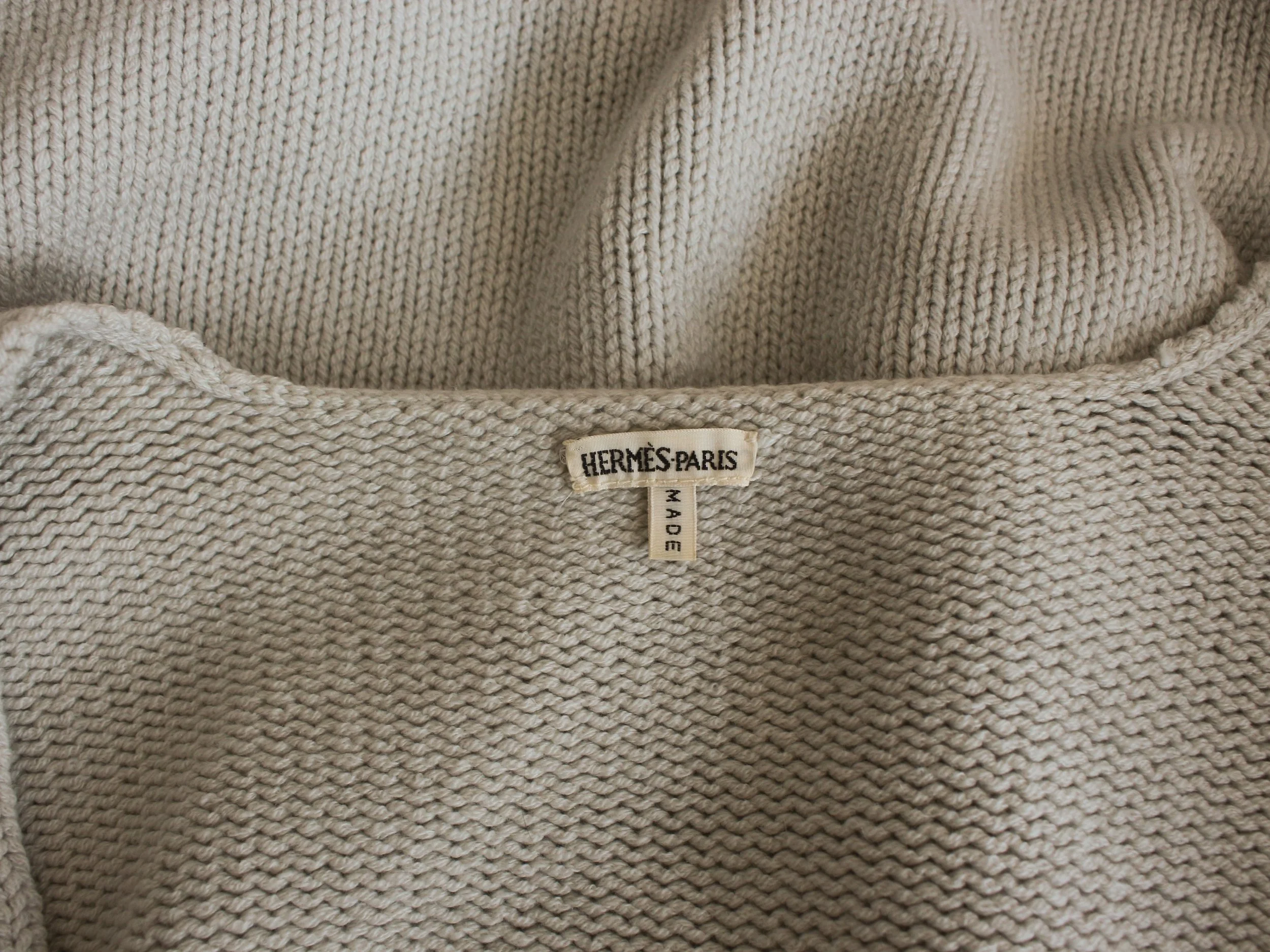 Hermes by Margiela Spring 1999 Cashmere Knit Vareuse — Un-Natural 