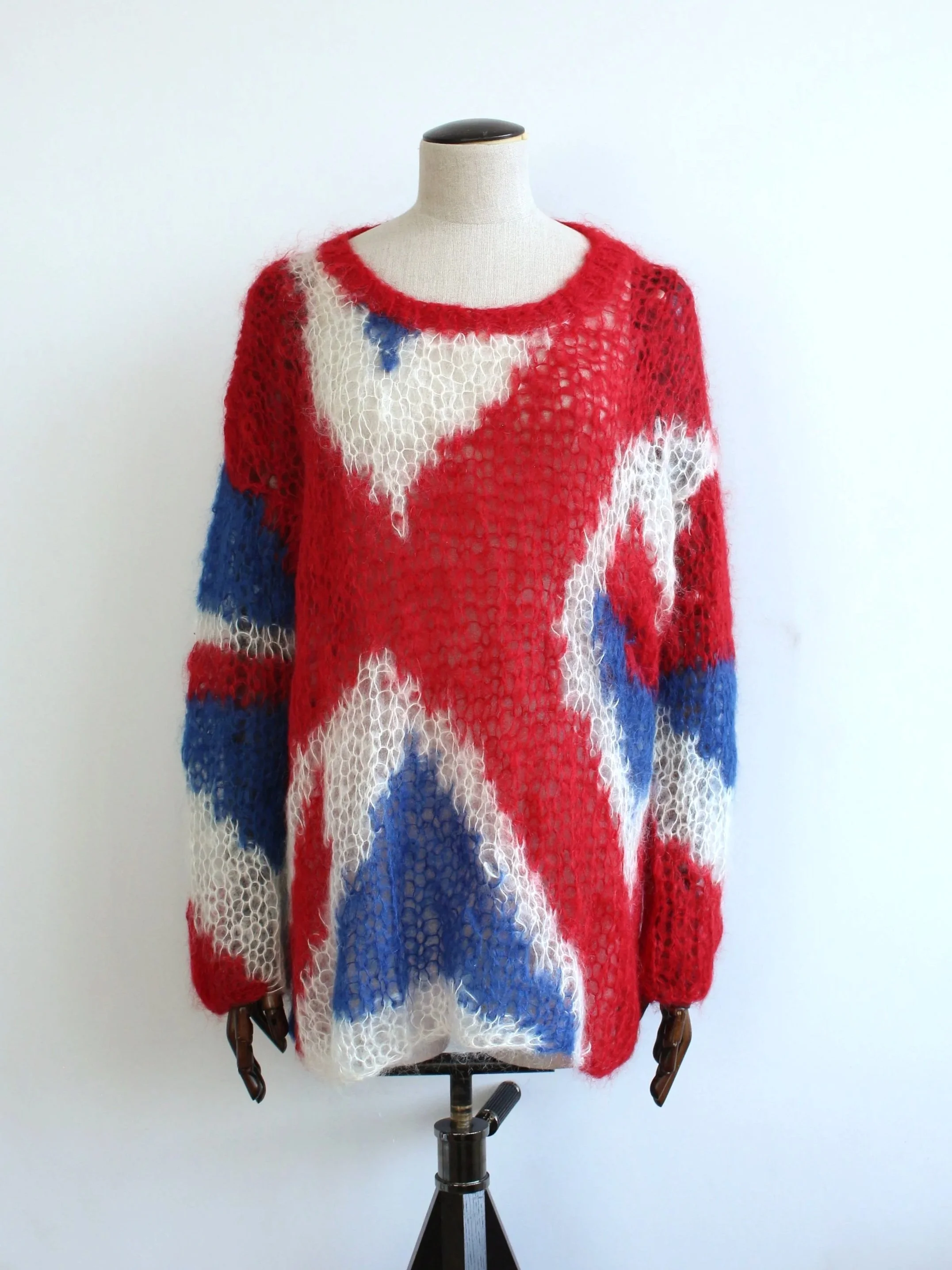 Alexander McQueen F/W08 'The Girl Who Lived In The Tree' Union Jack Mohair Knit