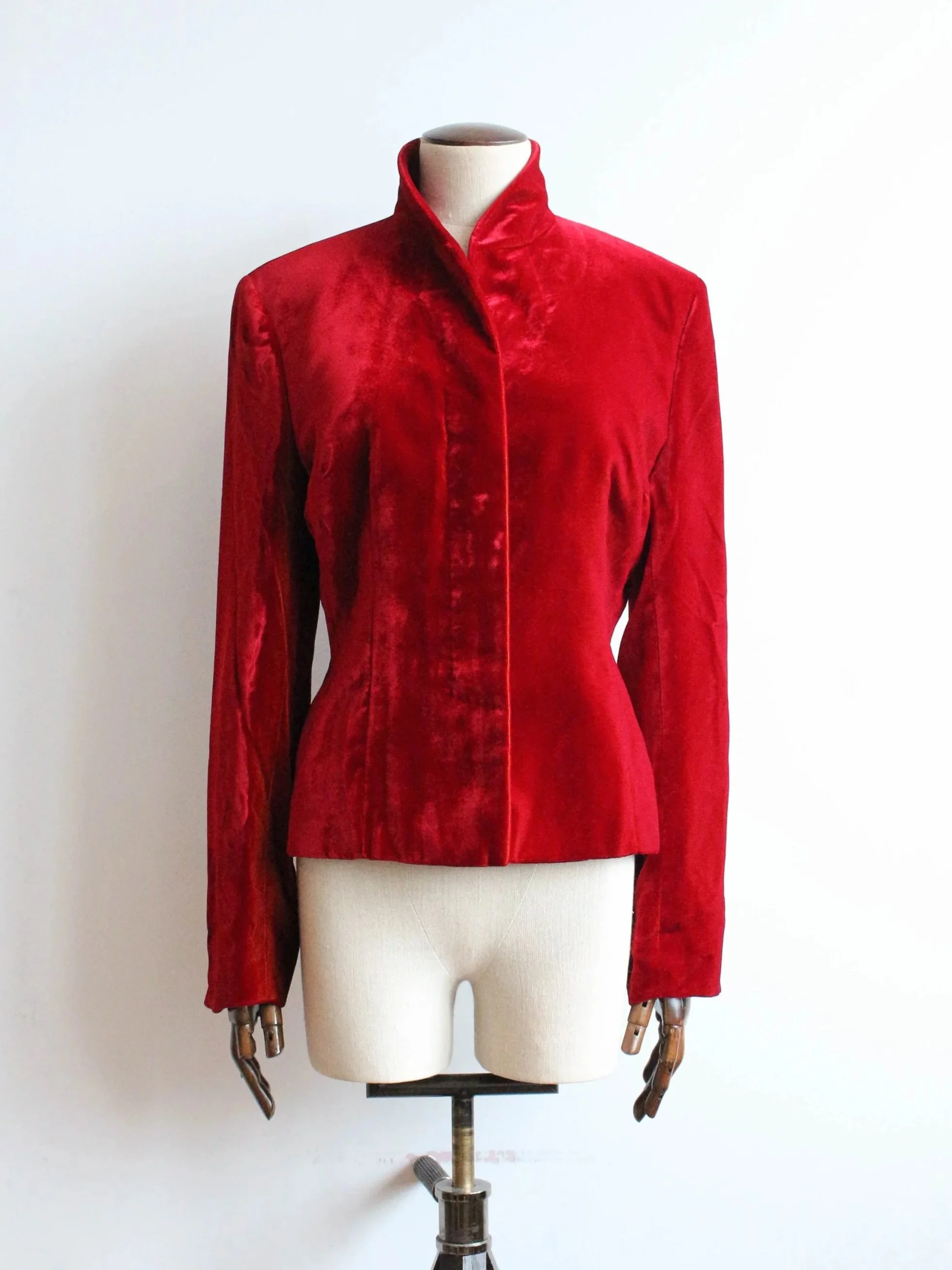 Gucci by Tom Ford A/W99 Red Velvet Jacket
