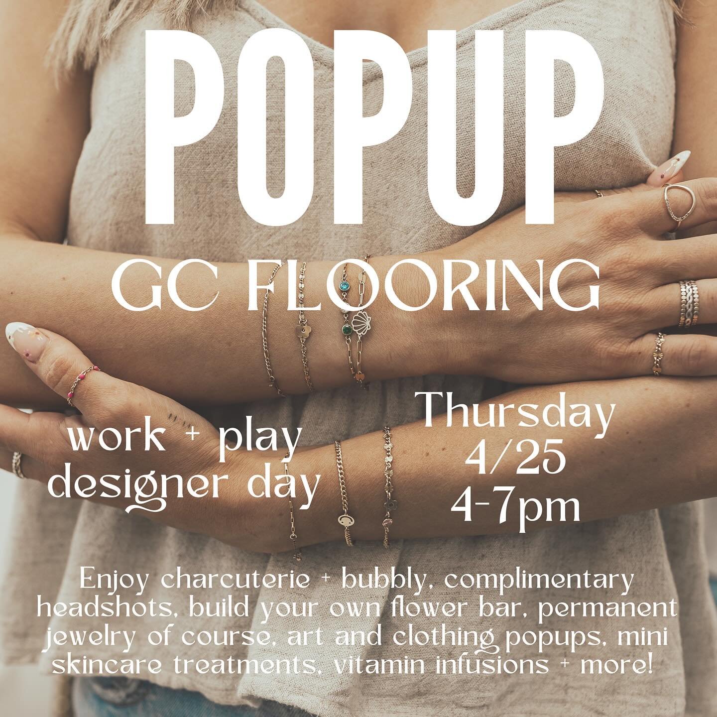 We love a good shopping experience, nothing better than when all your fav women owned, local businesses SHOW UP! ✨
Come to @gcflooring_naples on Thursday to explore their flooring collection + shop around! 
Tons of activities, vendors, snacks + sips 