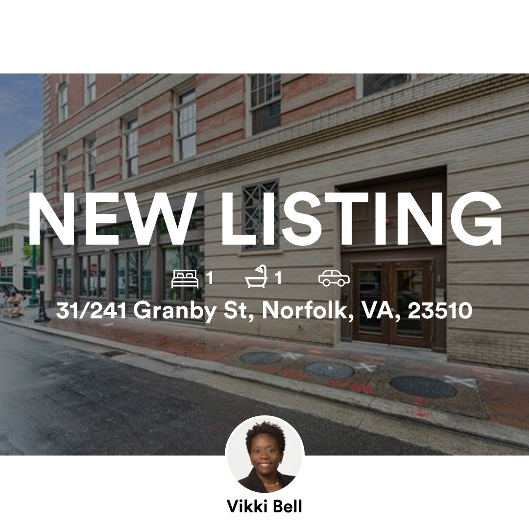 🛌 1 🛀 1
📍 31/241 Granby St, Norfolk, VA, 23510

My latest listing on RateMyAgent.



...
#ratemyagent #realestate #Swell_Real_Estate_Co